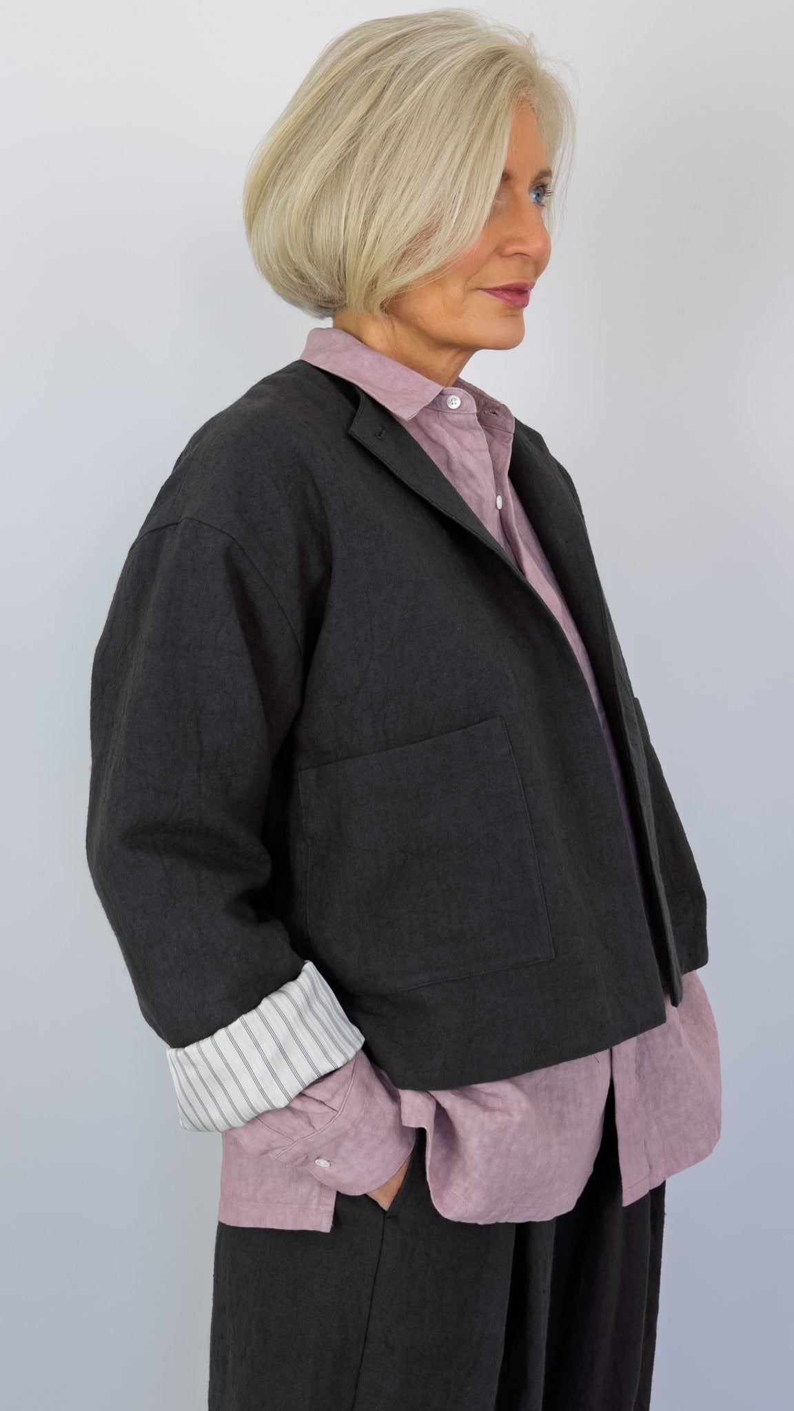 Kagure 1104 Jacket Charcoal