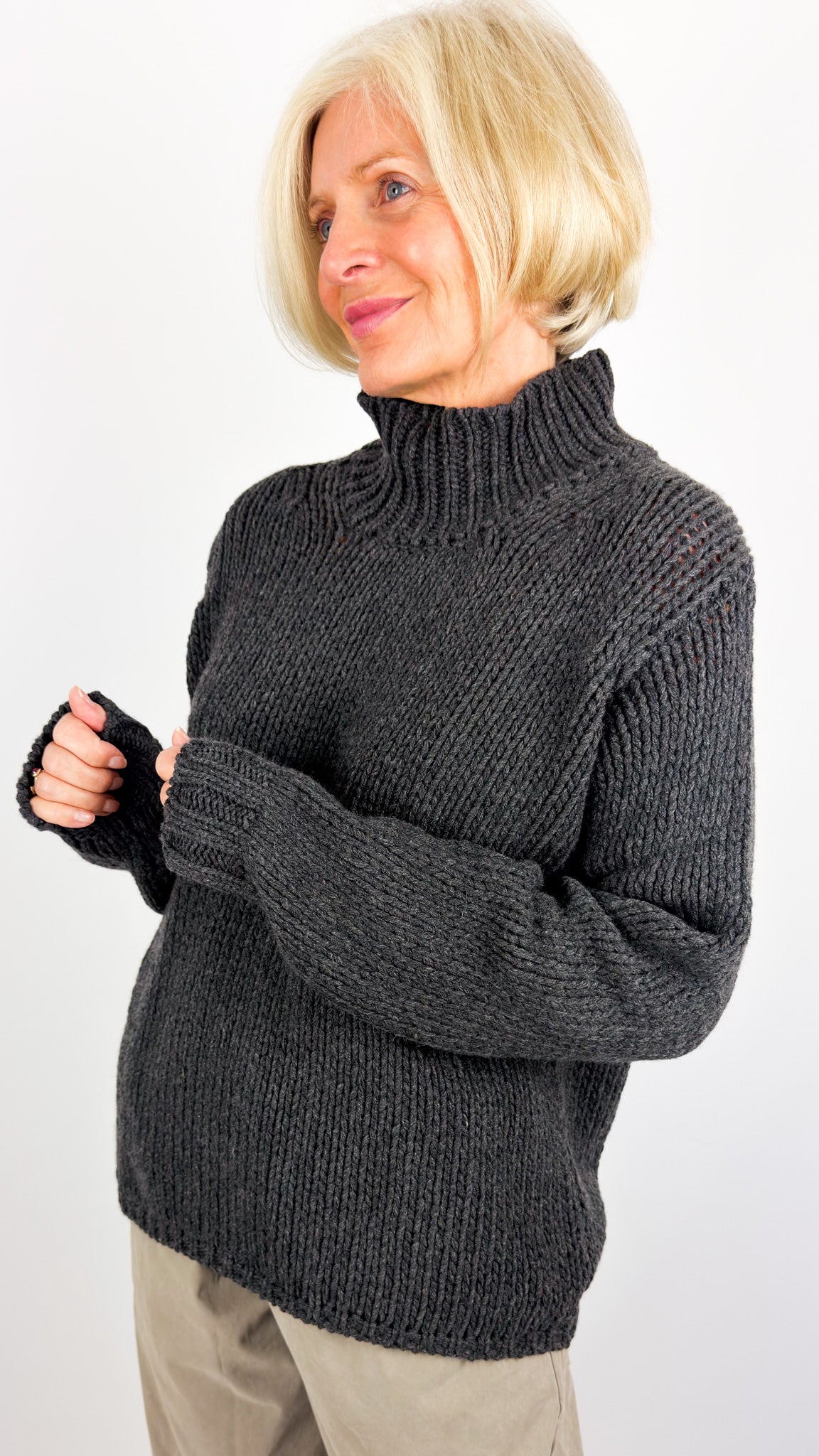 MJ Watson 616 Jumper Charcoal
