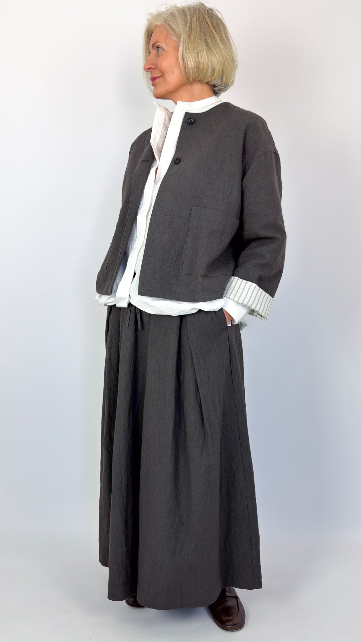 Kagure 1104 Jacket Charcoal