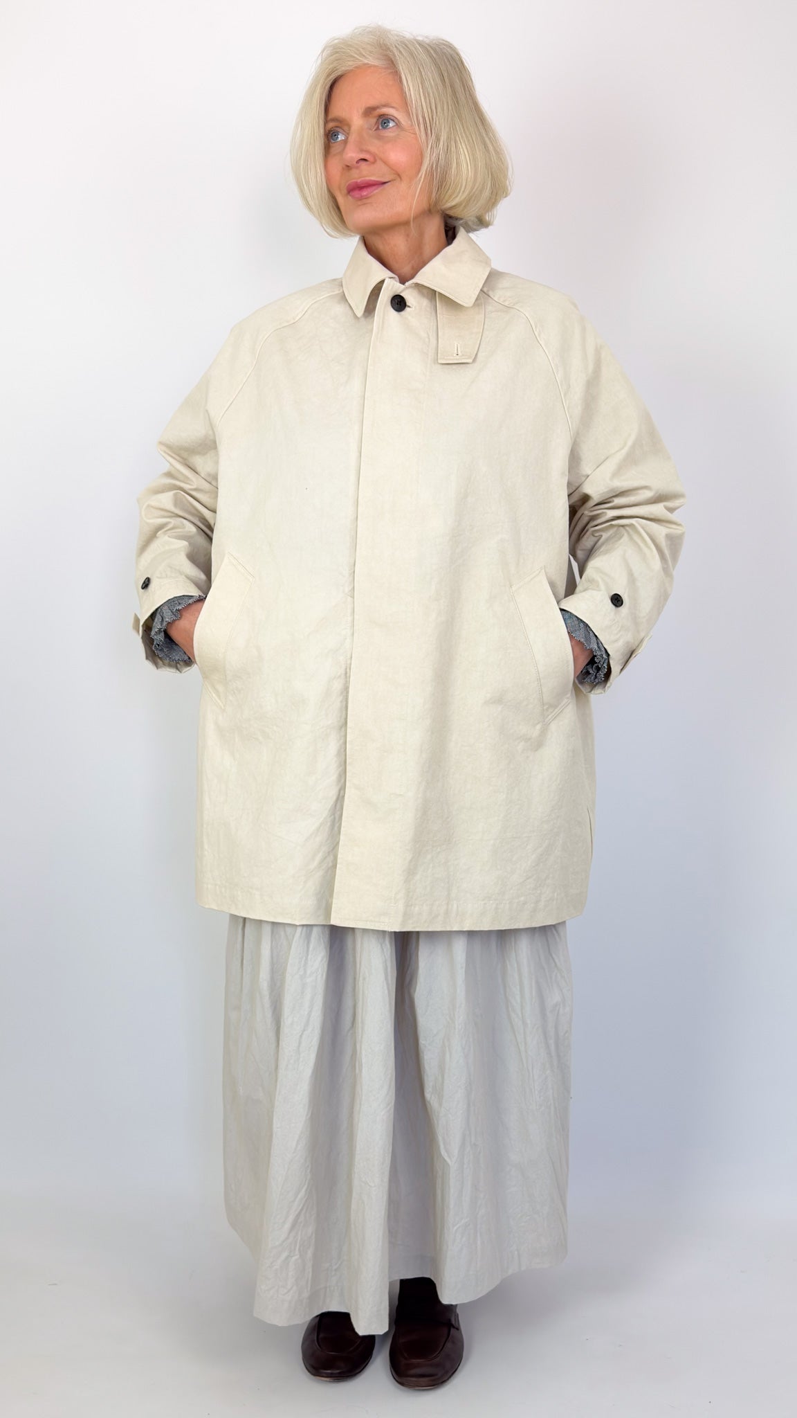 Kagure 1105 Coat Ivory