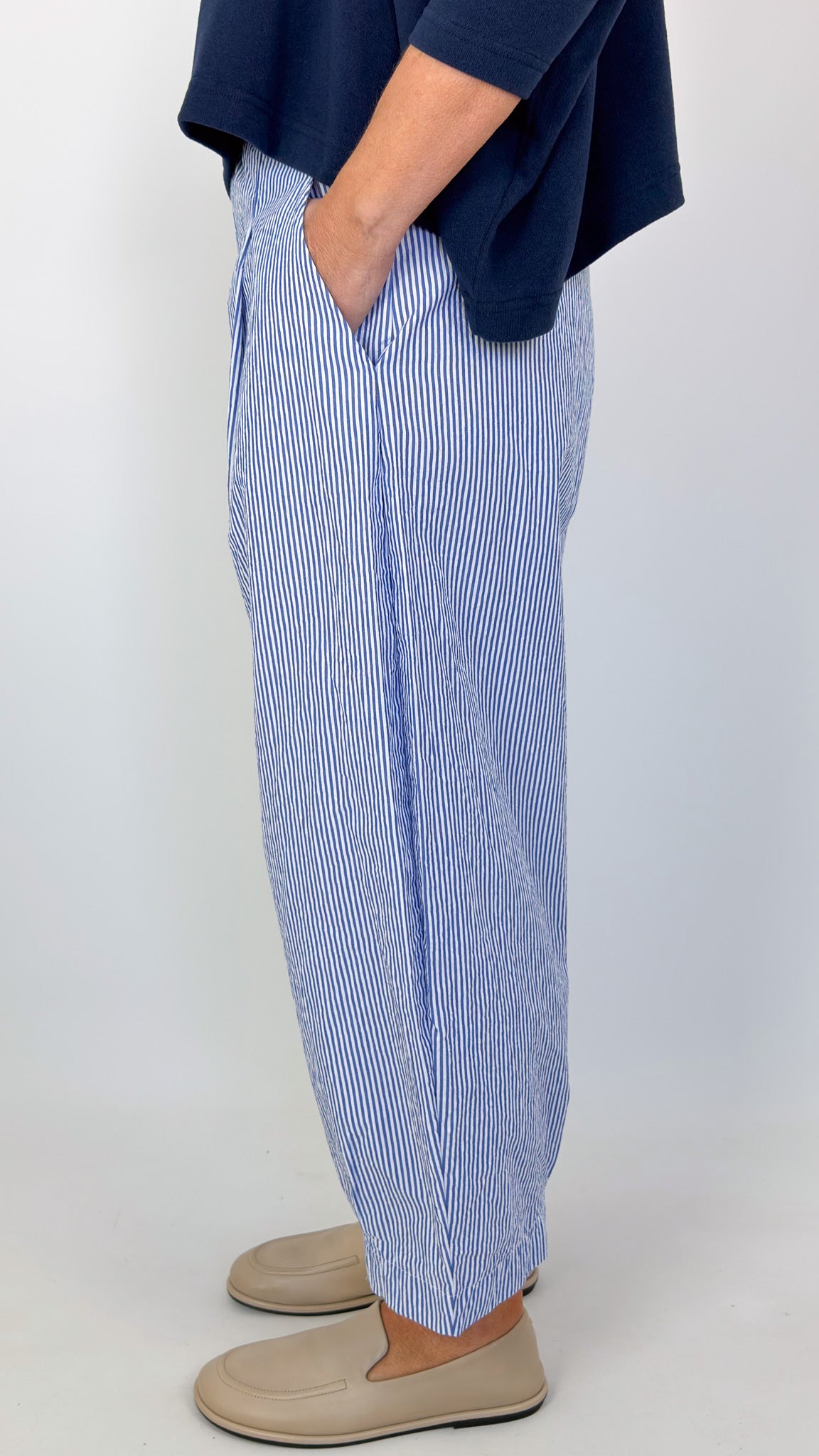 Mama b Bianco C Trousers Azzuro