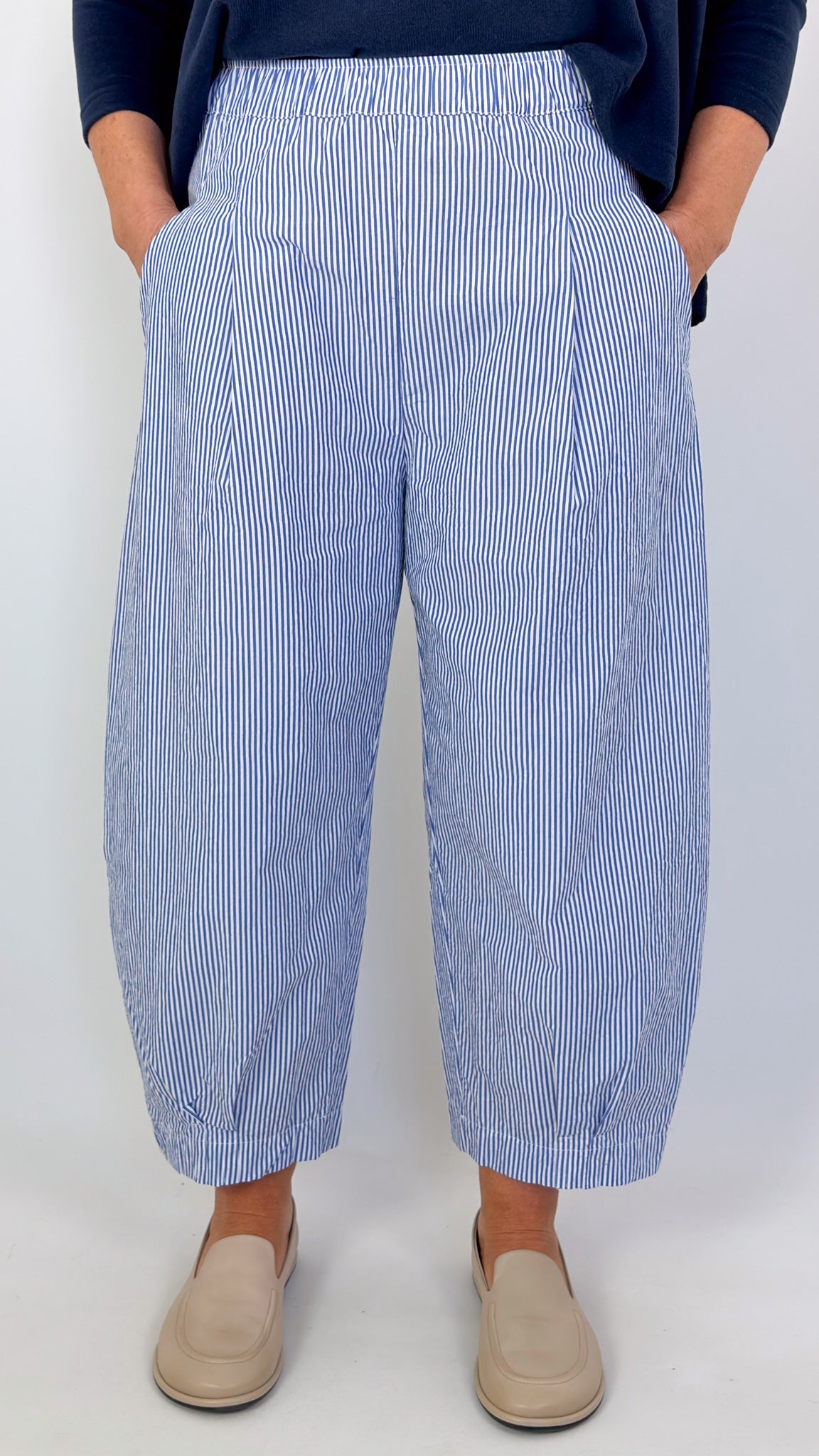 Mama b Bianco C Trousers Azzuro