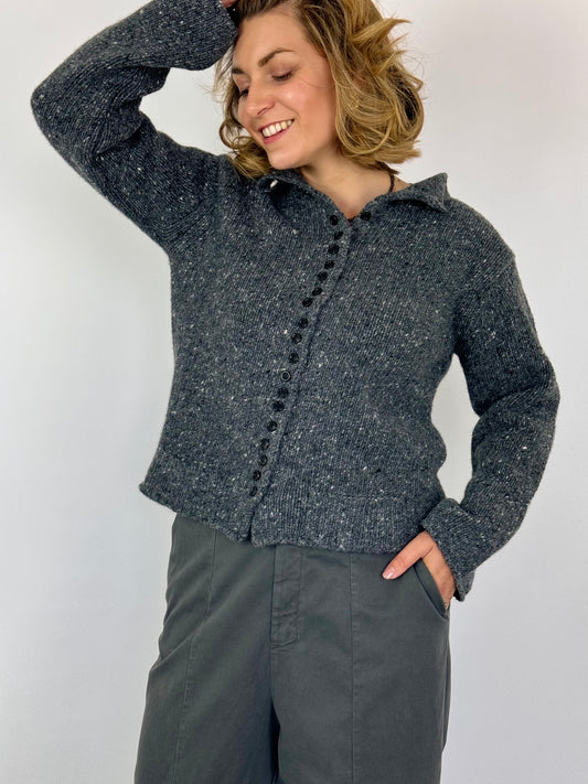 East by East West Somerset Cardigan Charcoal