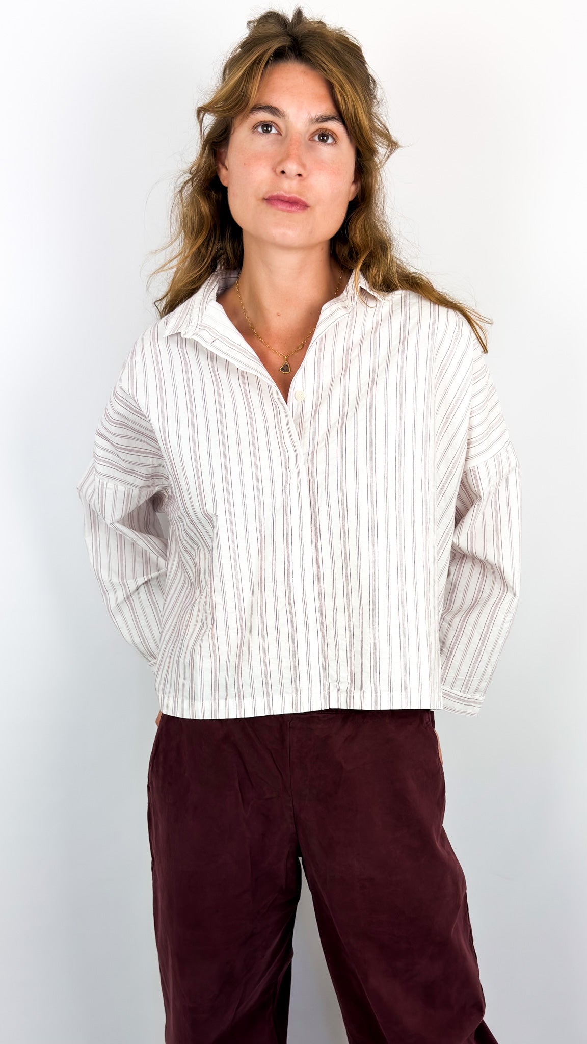 Aequamente 271 Shirt Stripe
