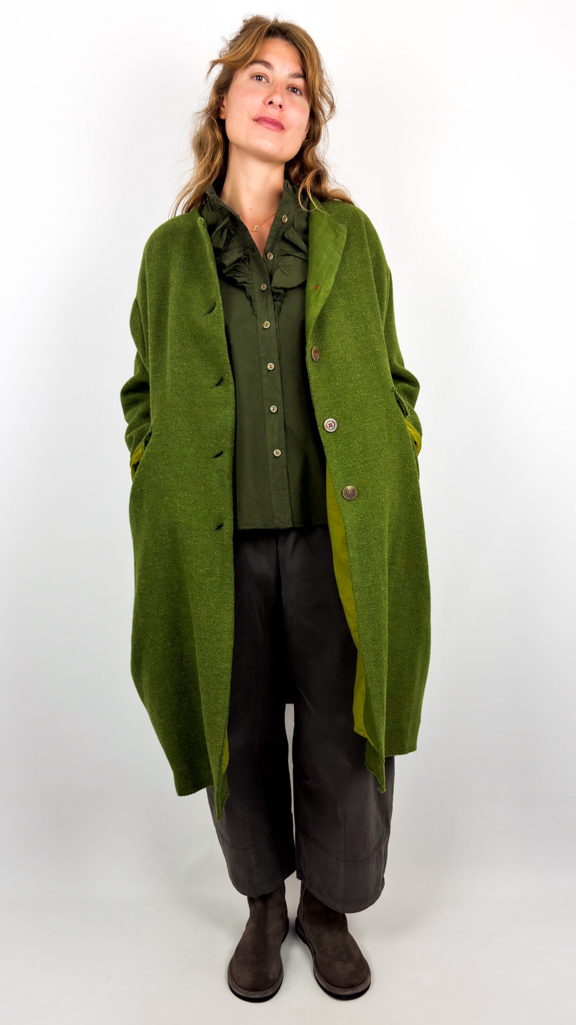 Hannoh Wessel Marina Coat Green