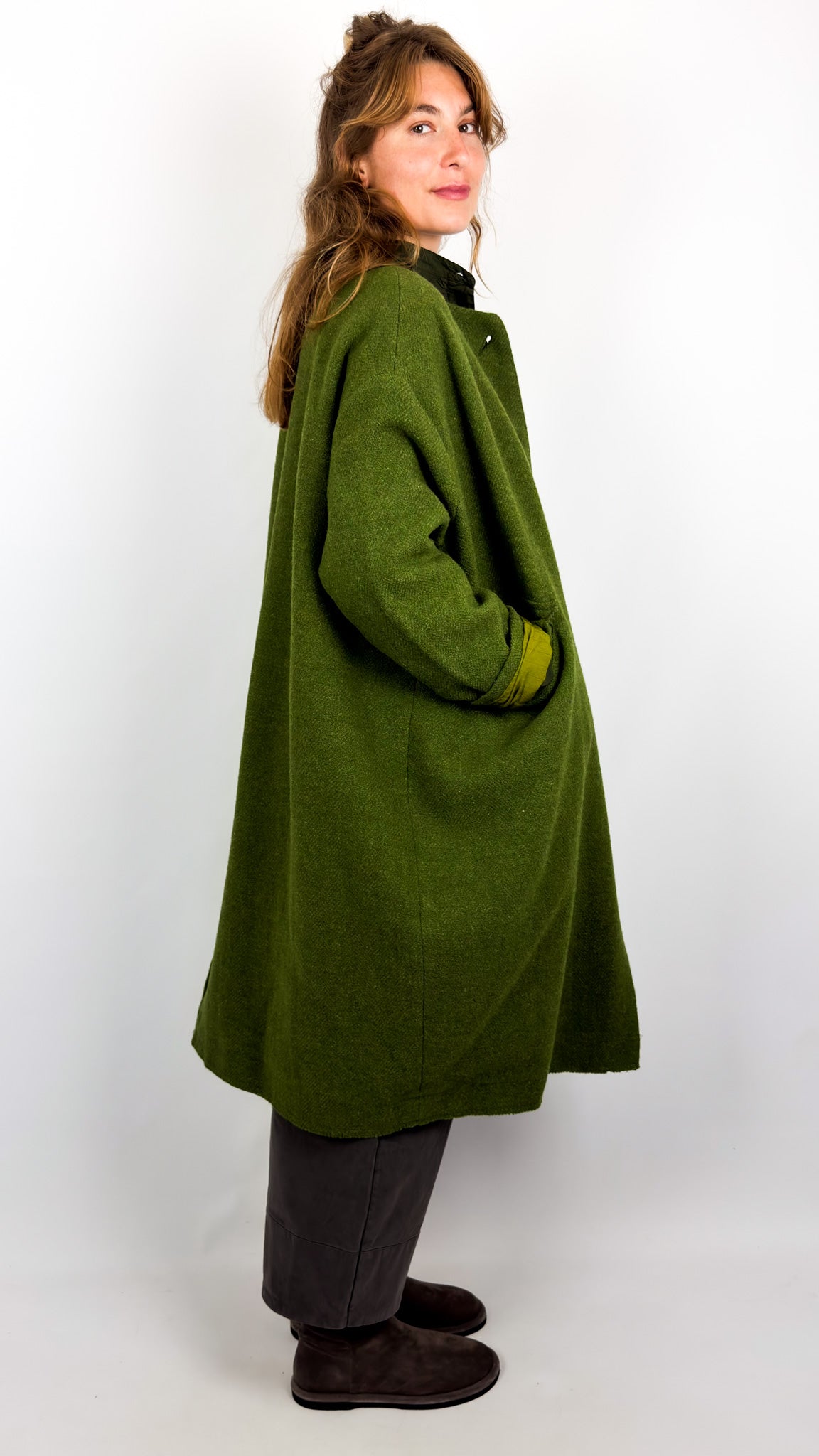 Hannoh Wessel Marina Coat Green – Cordelia James