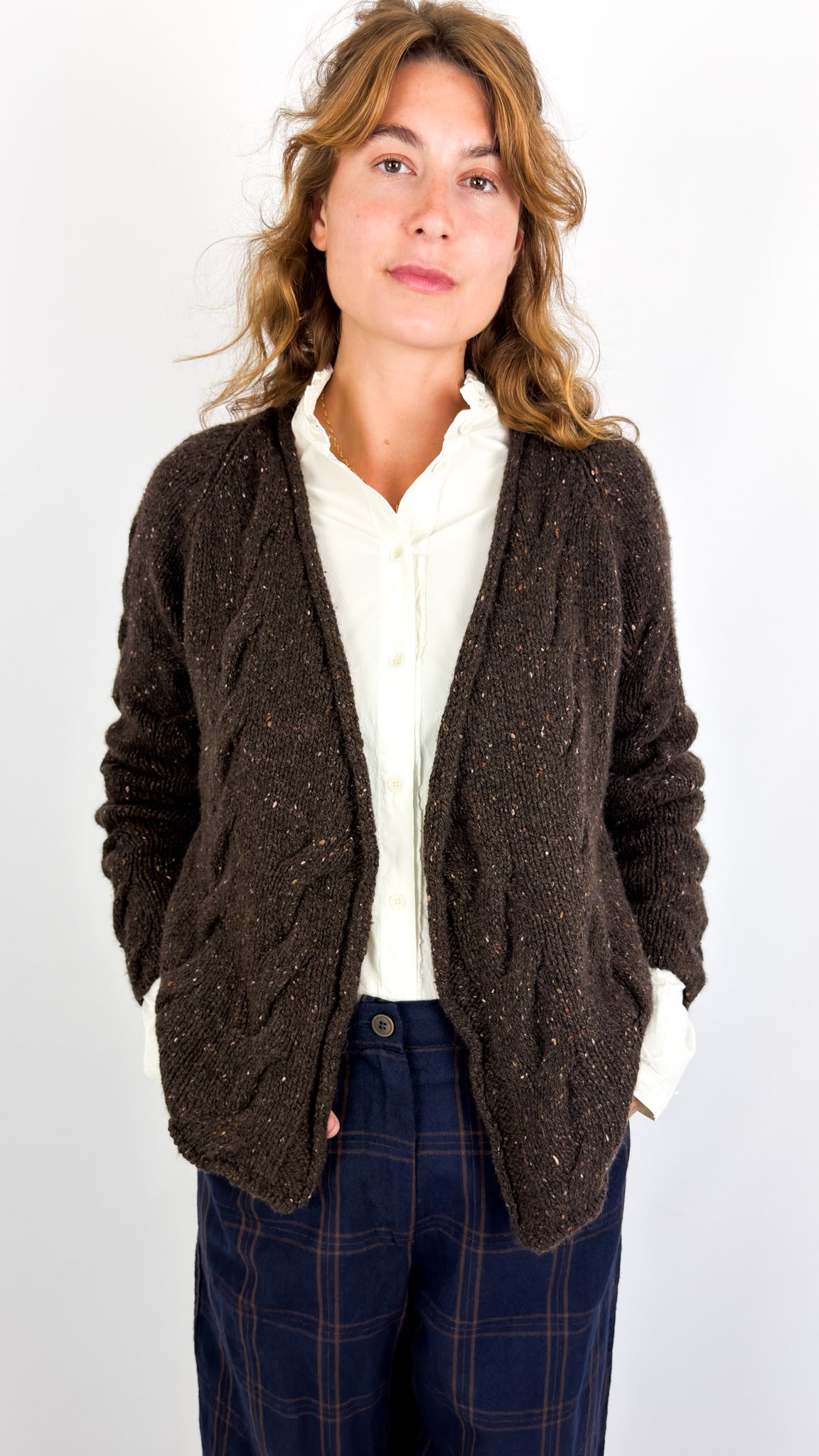 MJ Watson 667 Cardigan Brown