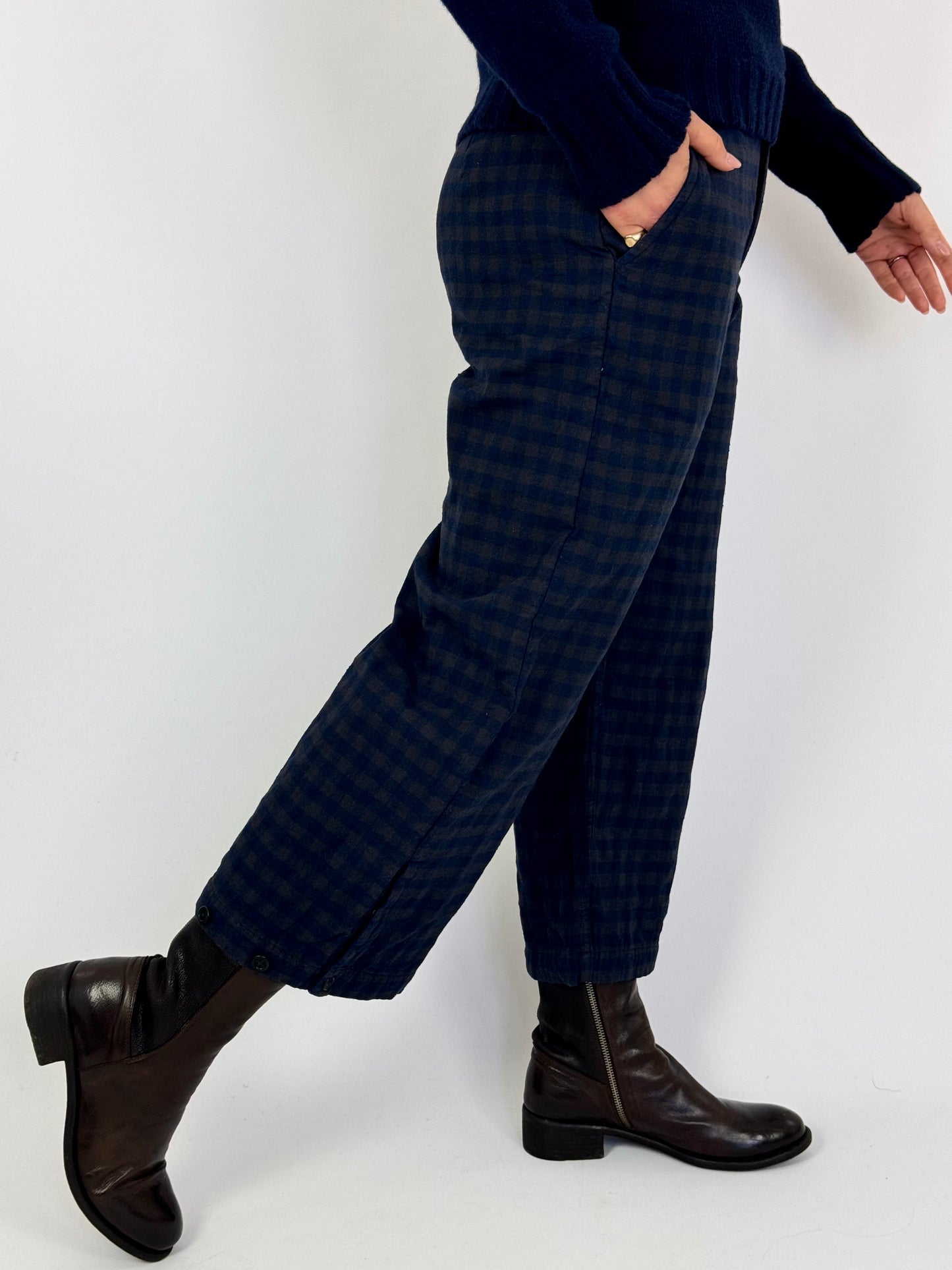 East By East West Architect Trousers Check