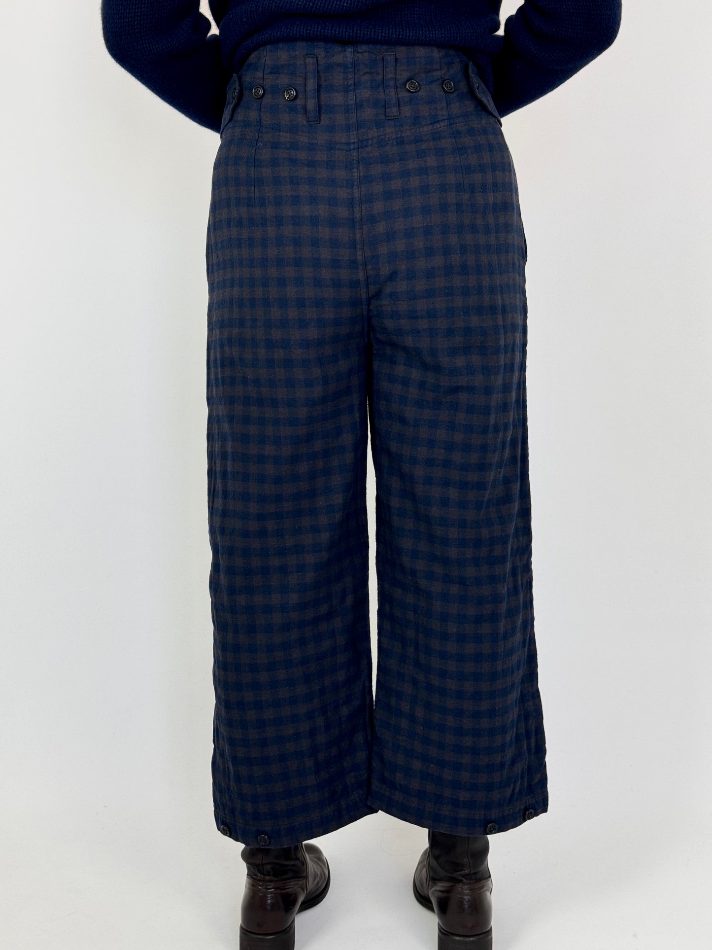 East By East West Architect Trousers Check