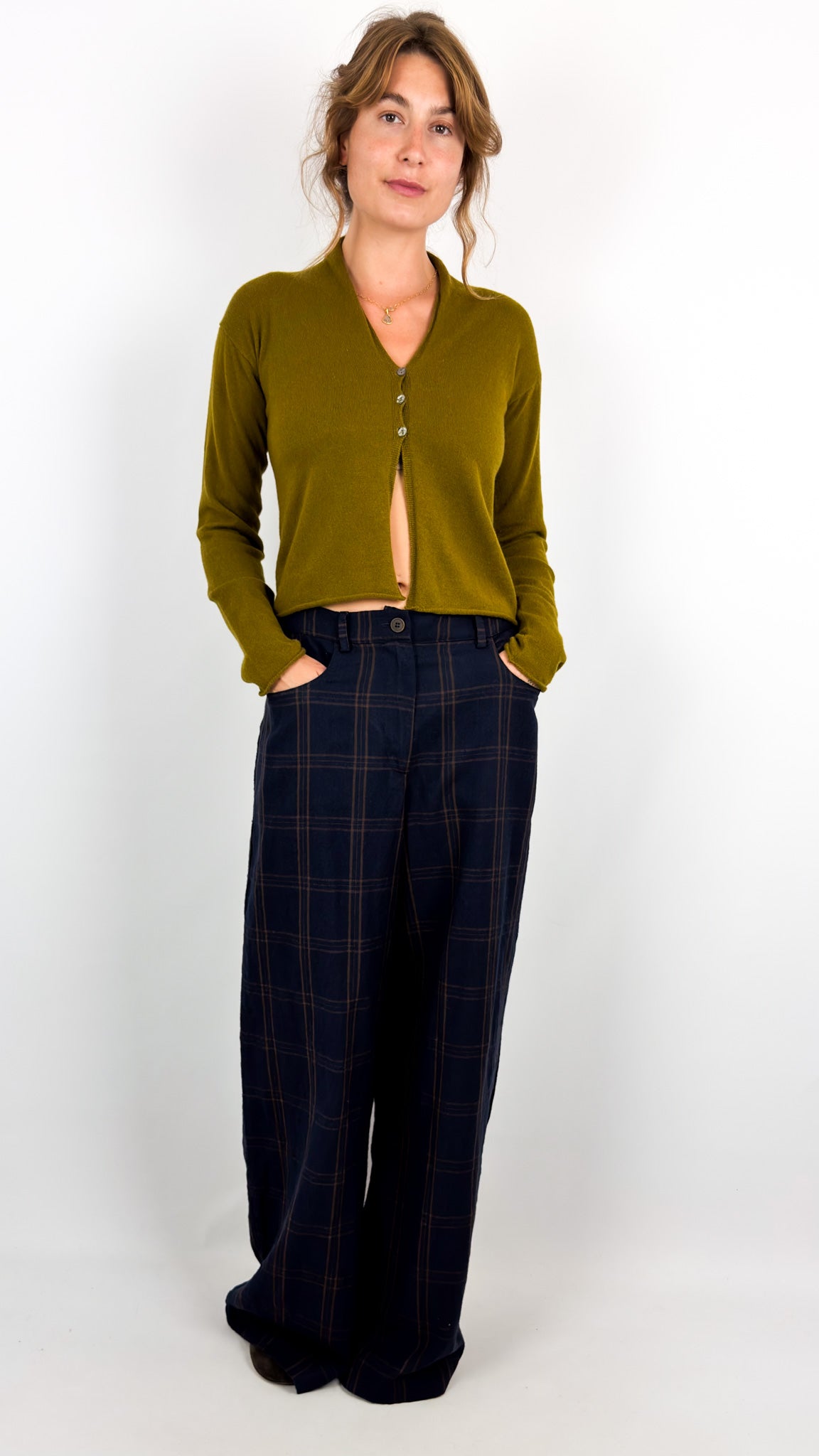 MJ Watson 643 Cardigan Avocado