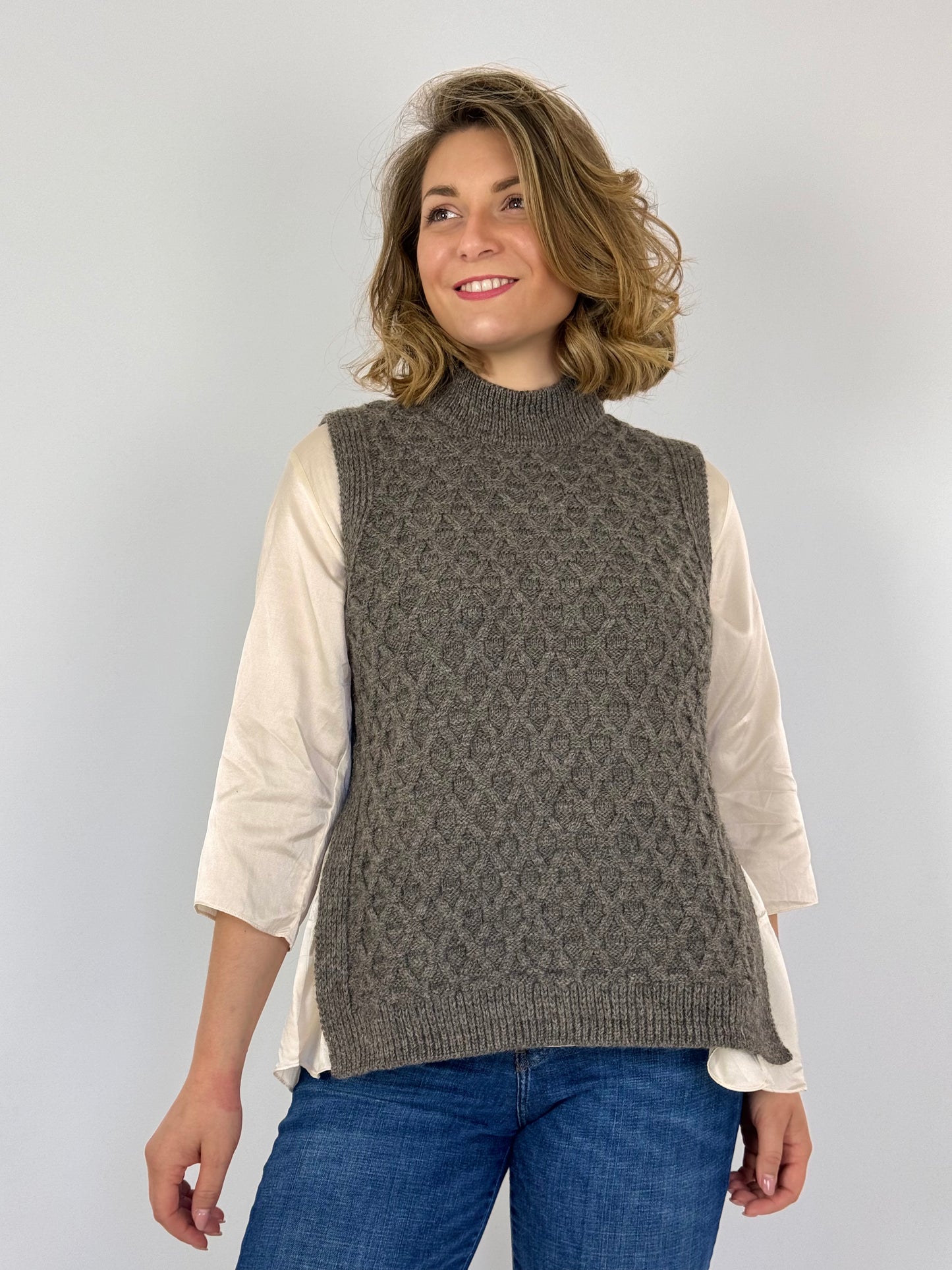 Oubas Elba Tabard Jumper Grey