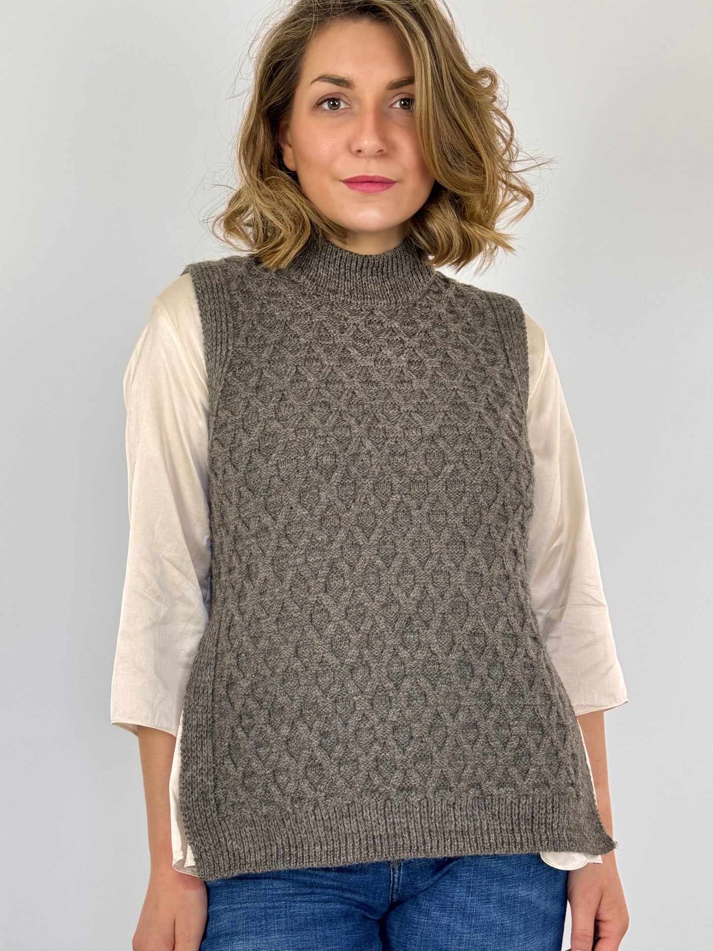 Oubas Elba Tabard Jumper Grey