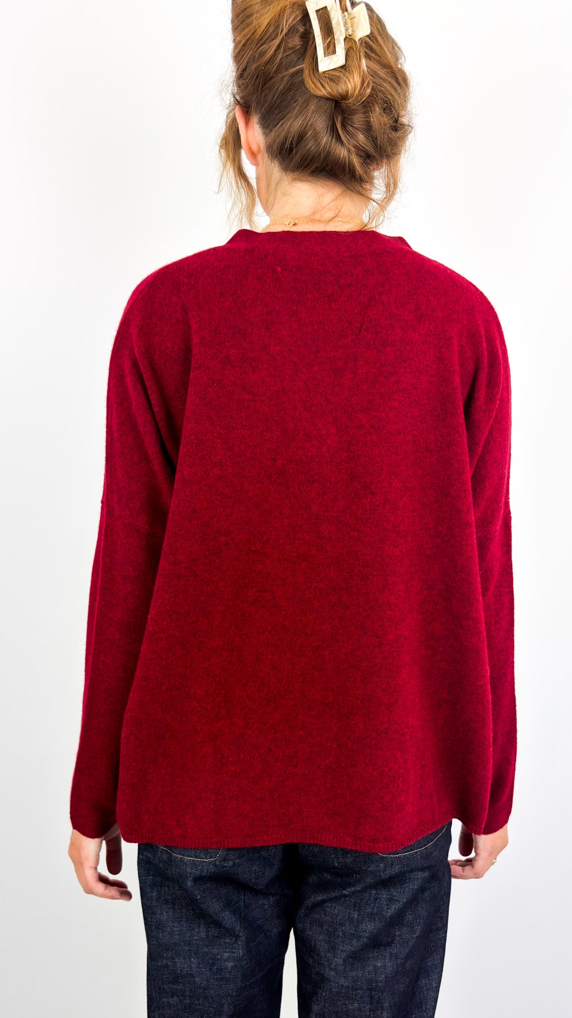 Cash-Ca W46 Cardigan Garnet