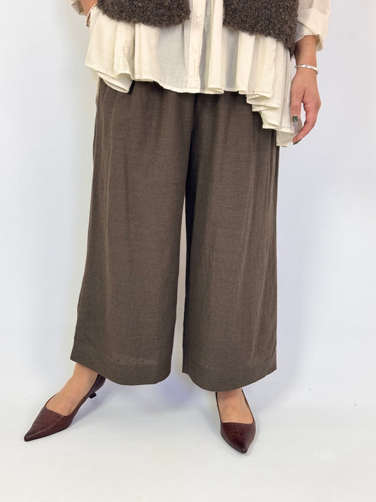 Maison de Soil Easy Trousers Brown
