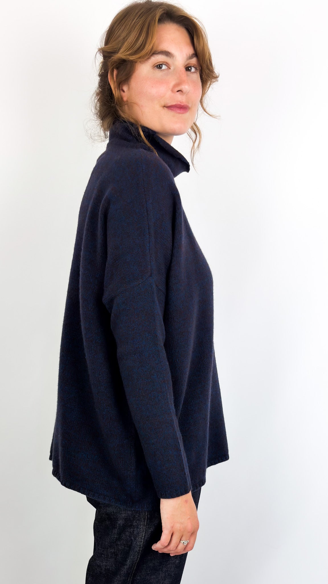 Cash-Ca W551 Jumper Blue/Burgundy