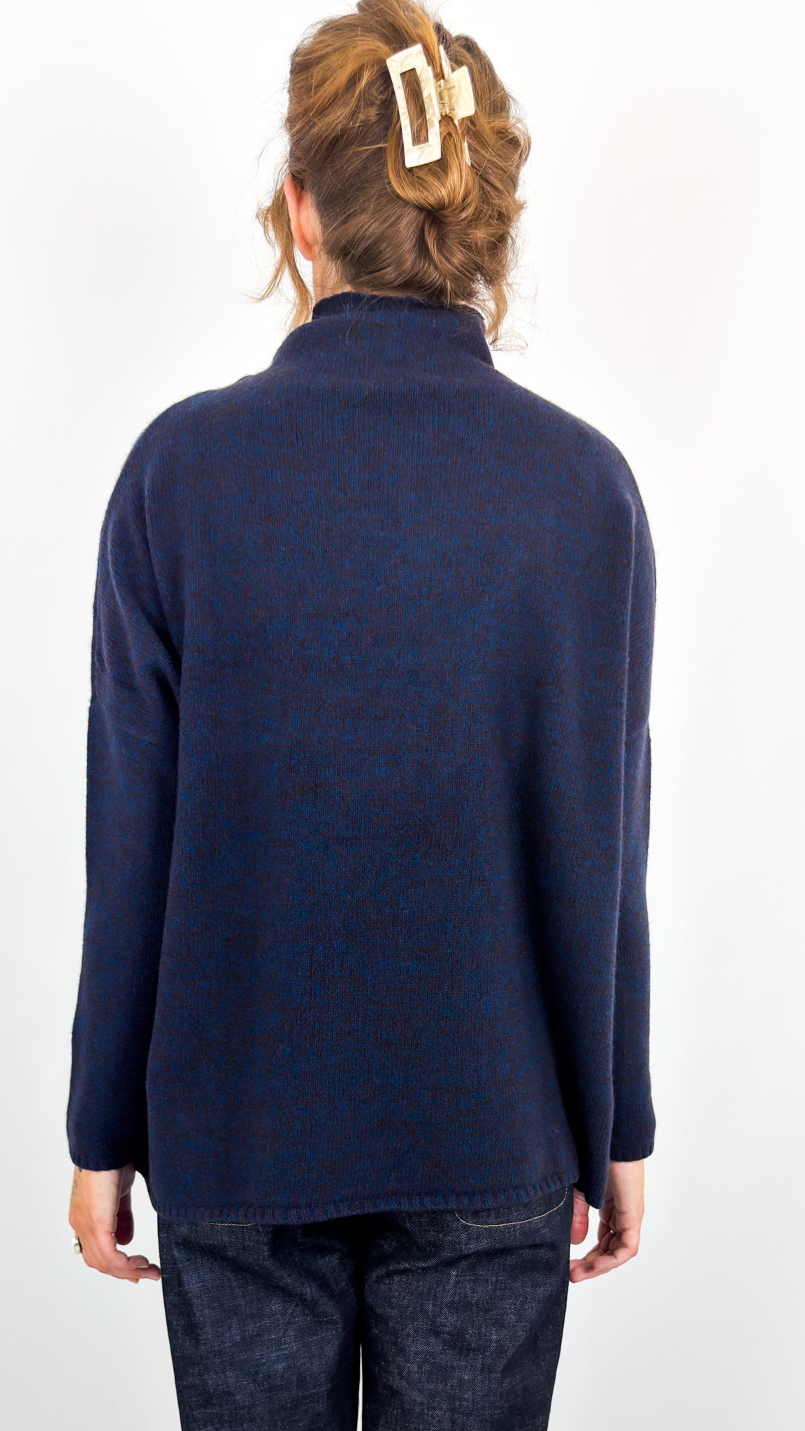 Cash-Ca W551 Jumper Blue/Burgundy