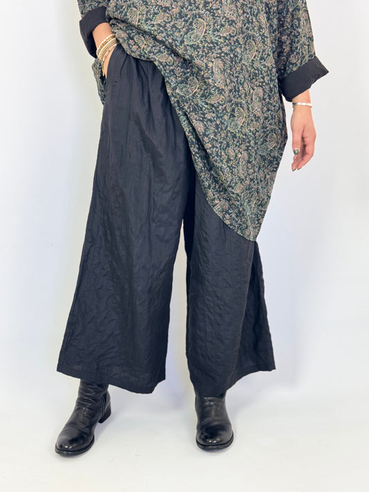 Maison de Soil 584 Silk Trousers Black