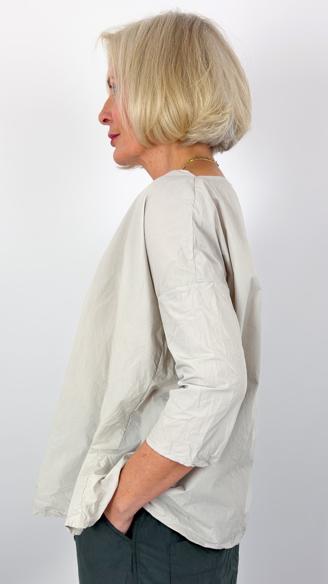 Album Di Famiglia 12_118 TC Tunic Shirt Pebble