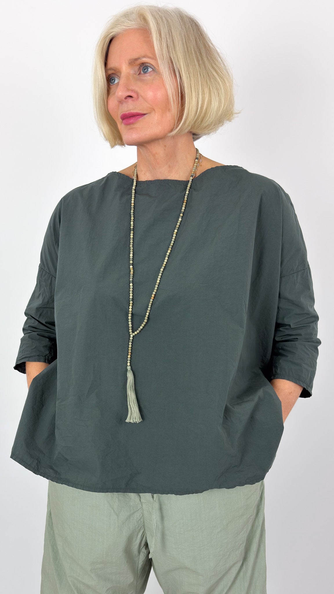 Album Di Famiglia 12_118 TC Tunic Shirt Thyme
