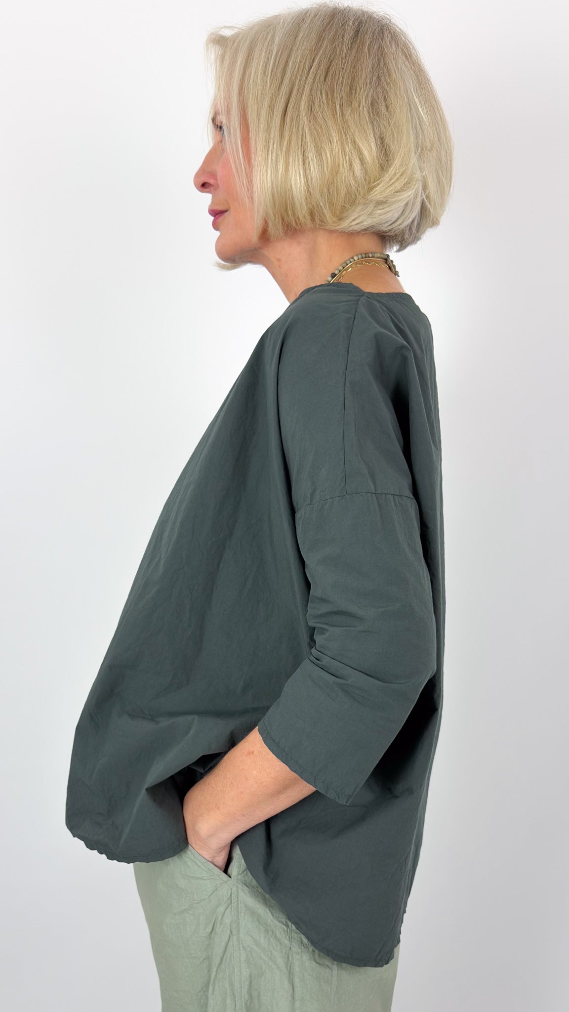 Album Di Famiglia 12_118 TC Tunic Shirt Thyme