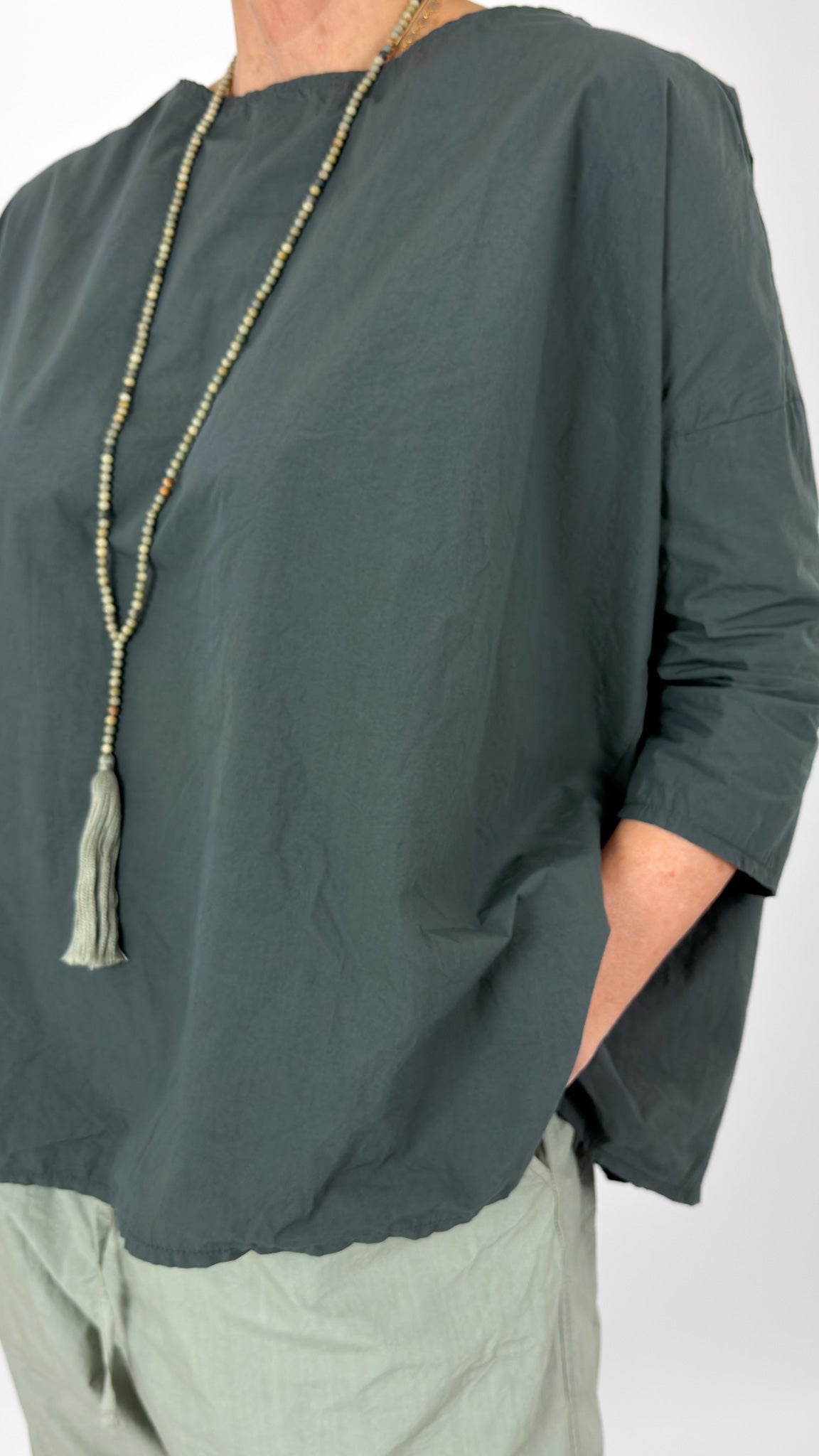 Album Di Famiglia 12_118 TC Tunic Shirt Thyme