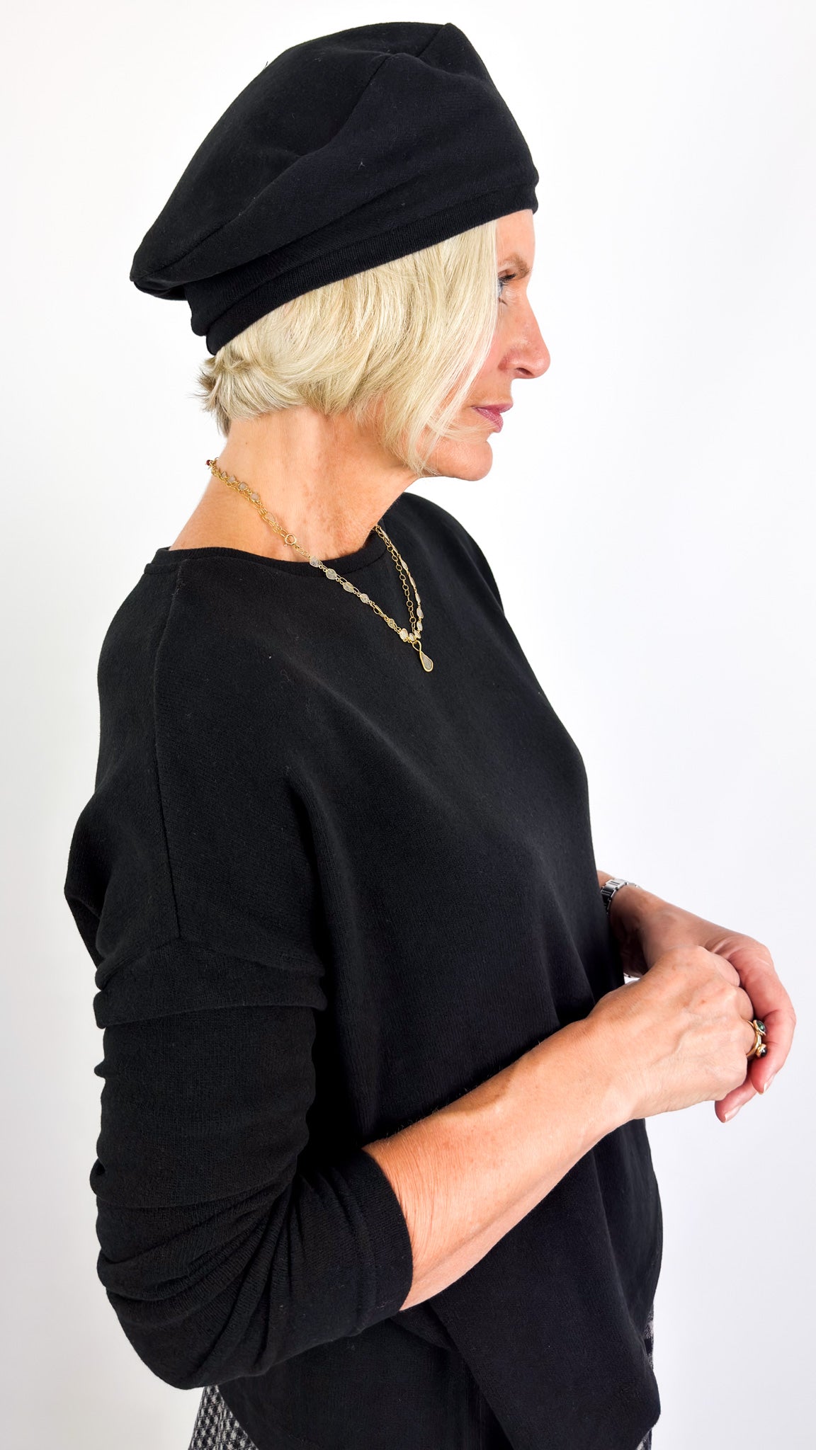 Mama b Bask Hat Nero
