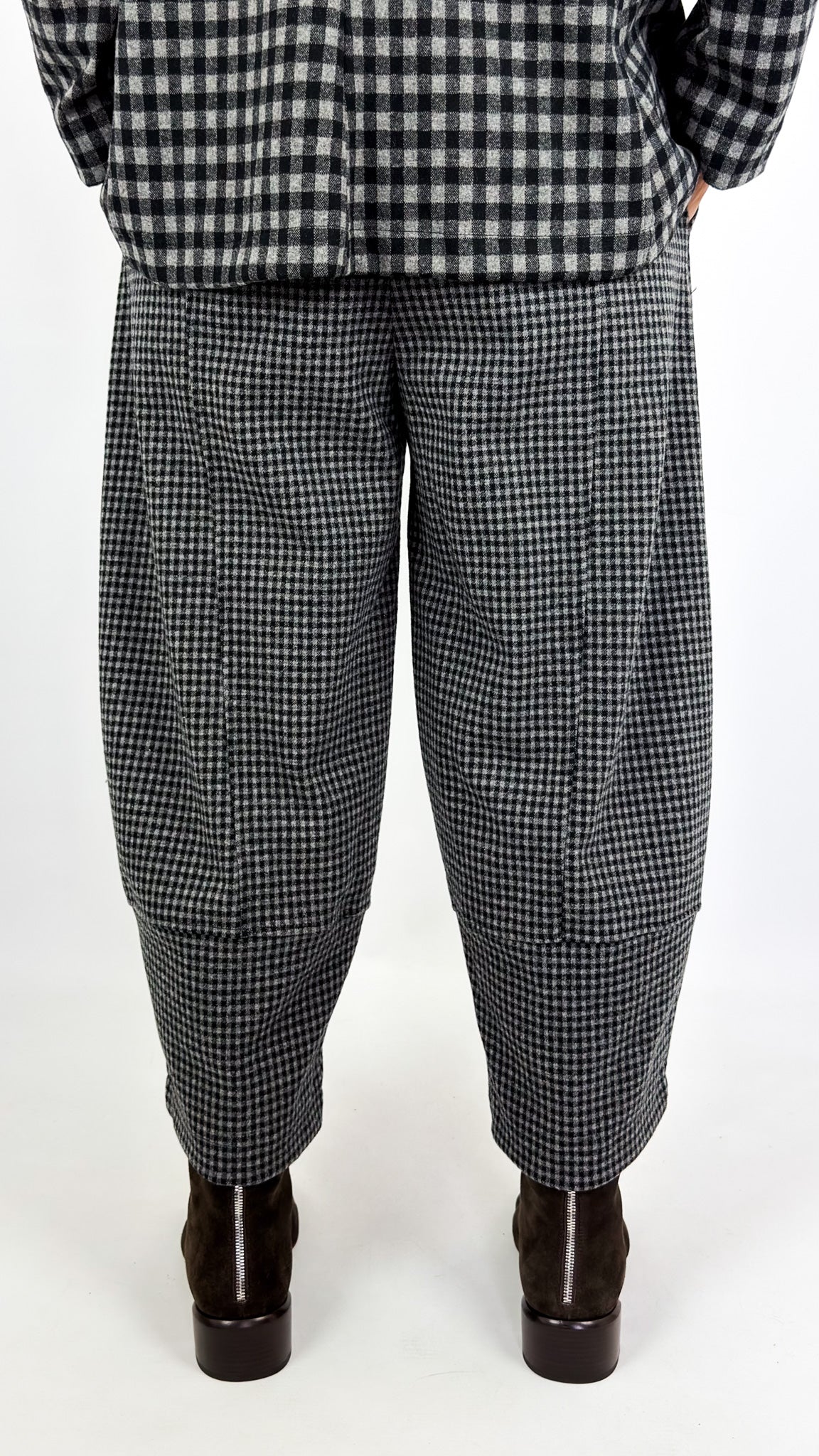 Mama b Rima JQ Trousers Grigio Check
