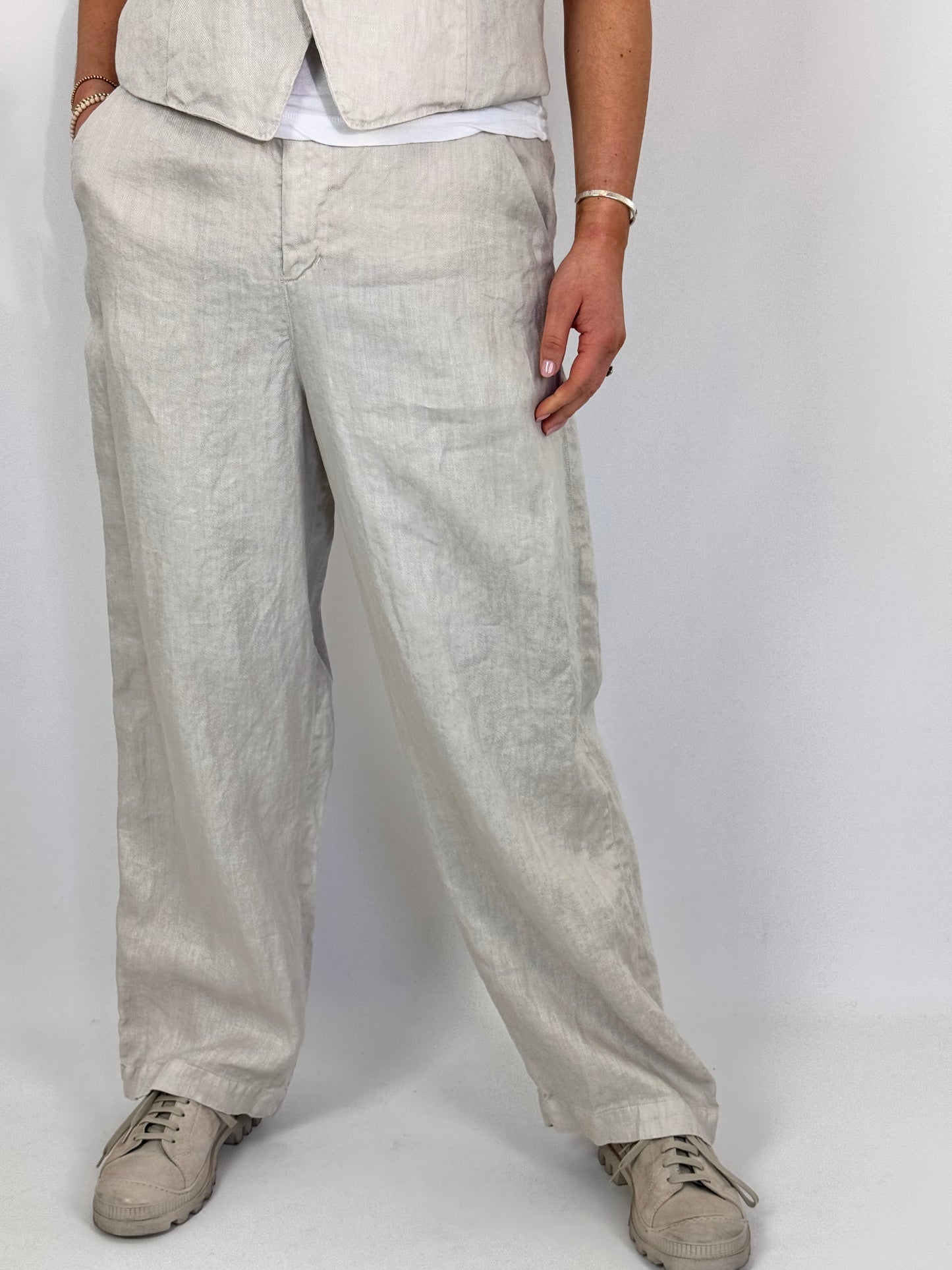 Pas De Calais 8563 Trousers Light Grey