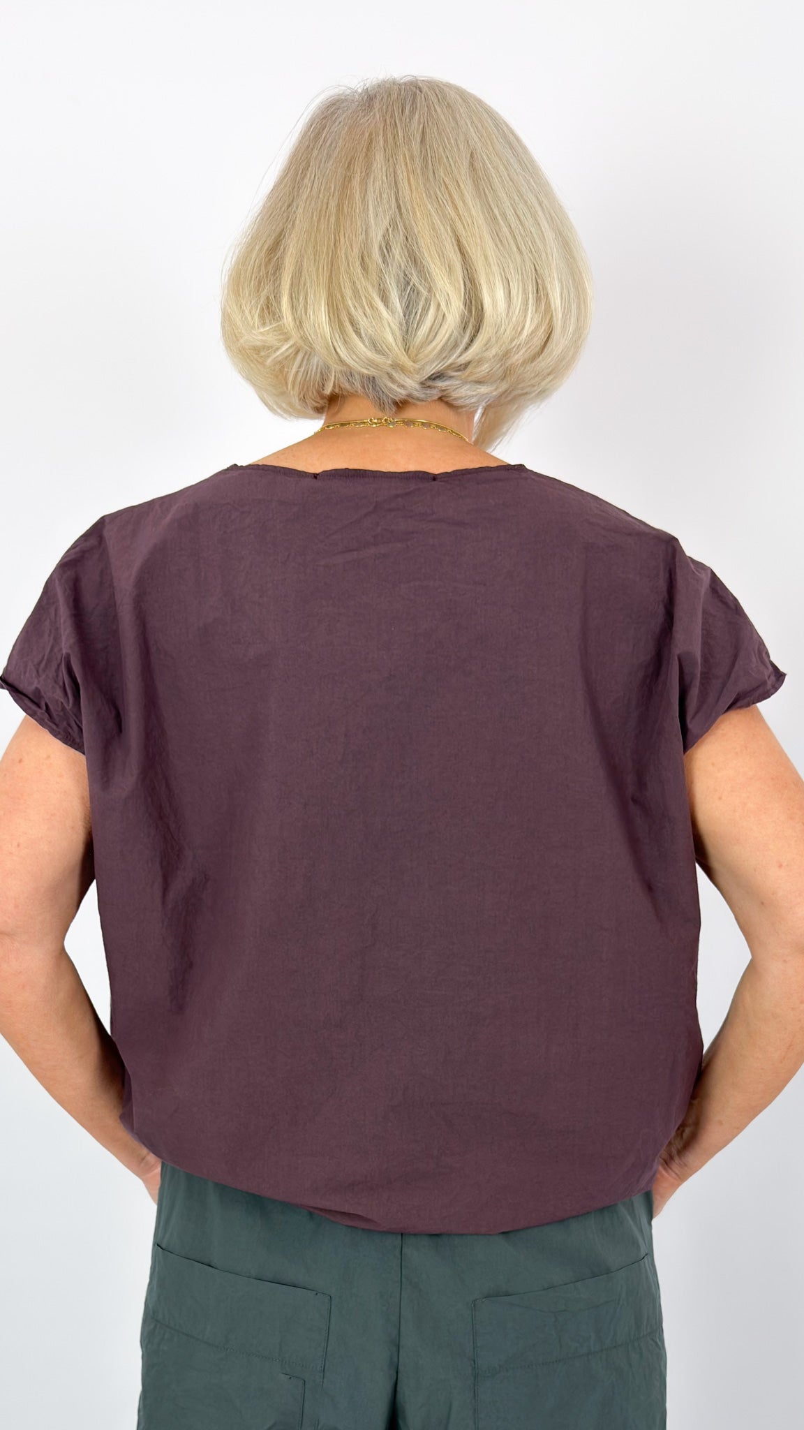 Album Di Famiglia 12_157 TC Drawstring Top Grape