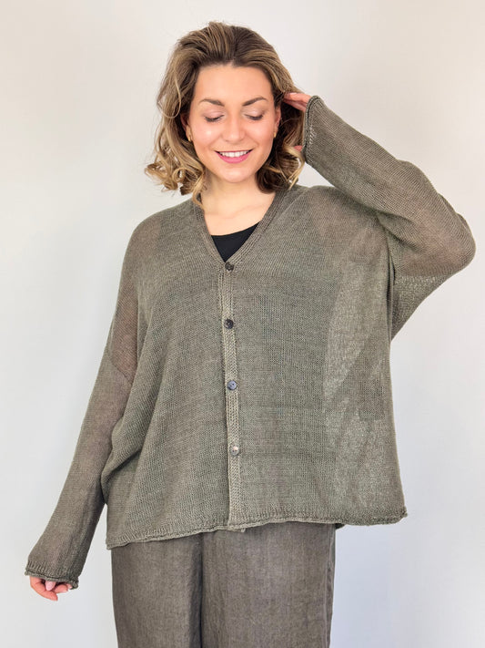 Pas De Calais 2566 Cardigan Greige