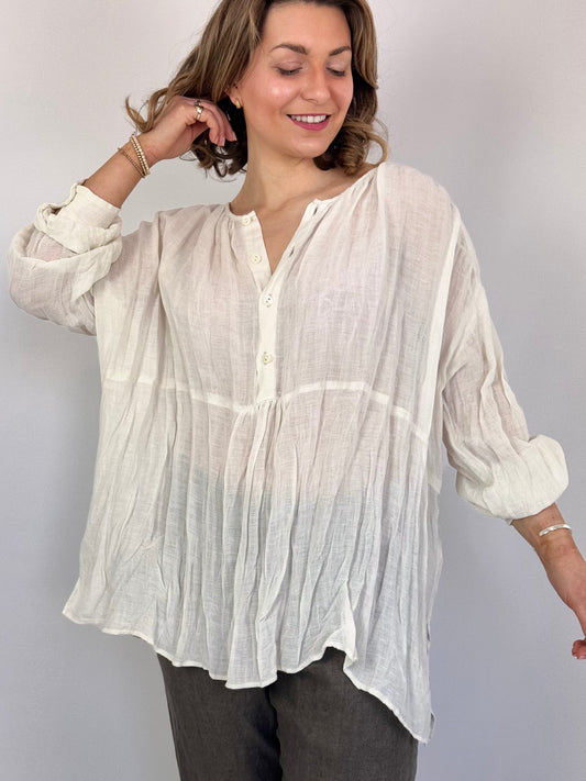 Pas De Calais 6630 Blouse Ivory