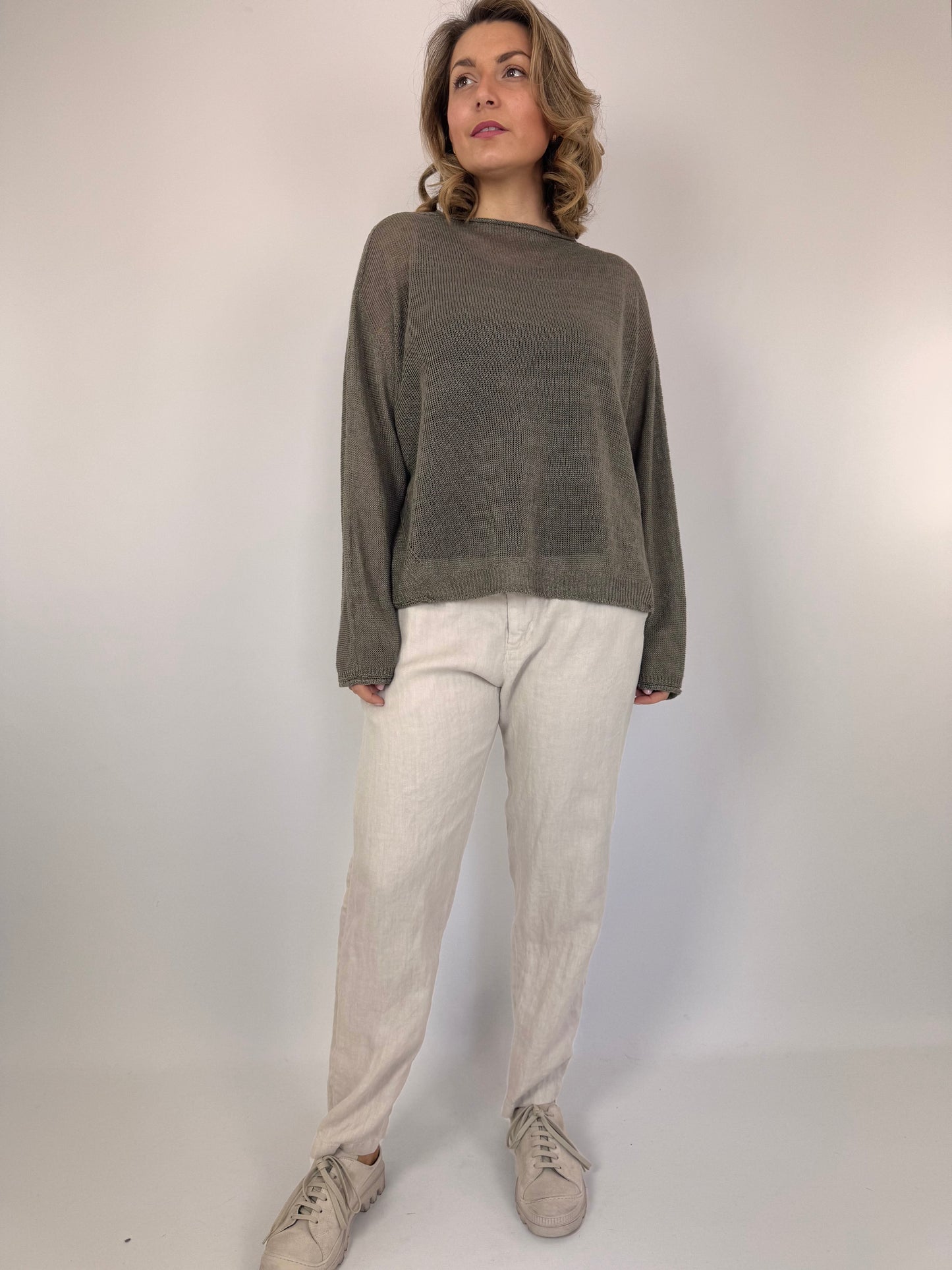 Pas De Calais 8562 Trousers Light Grey