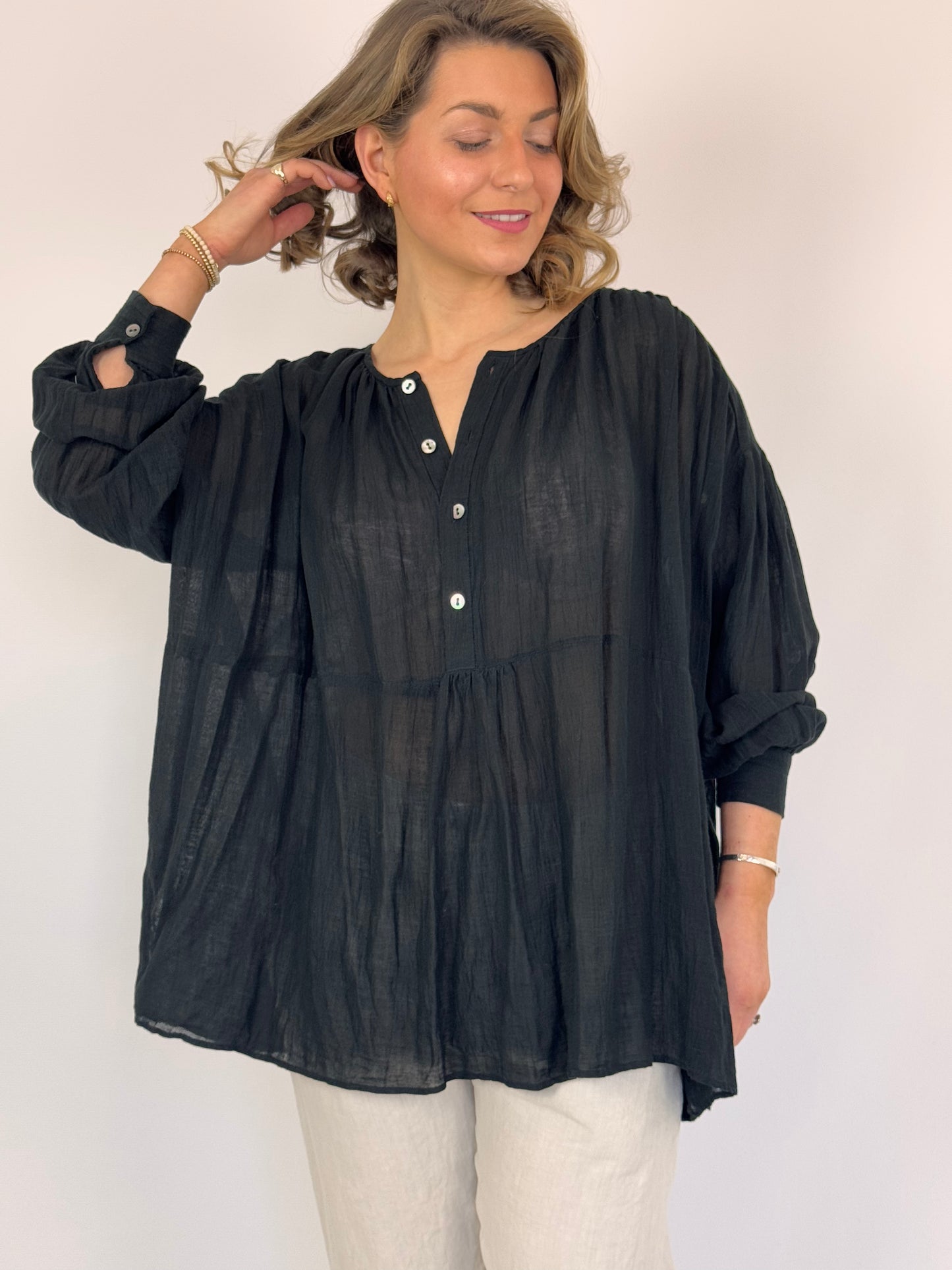 Pas De Calais 6630 Blouse Black