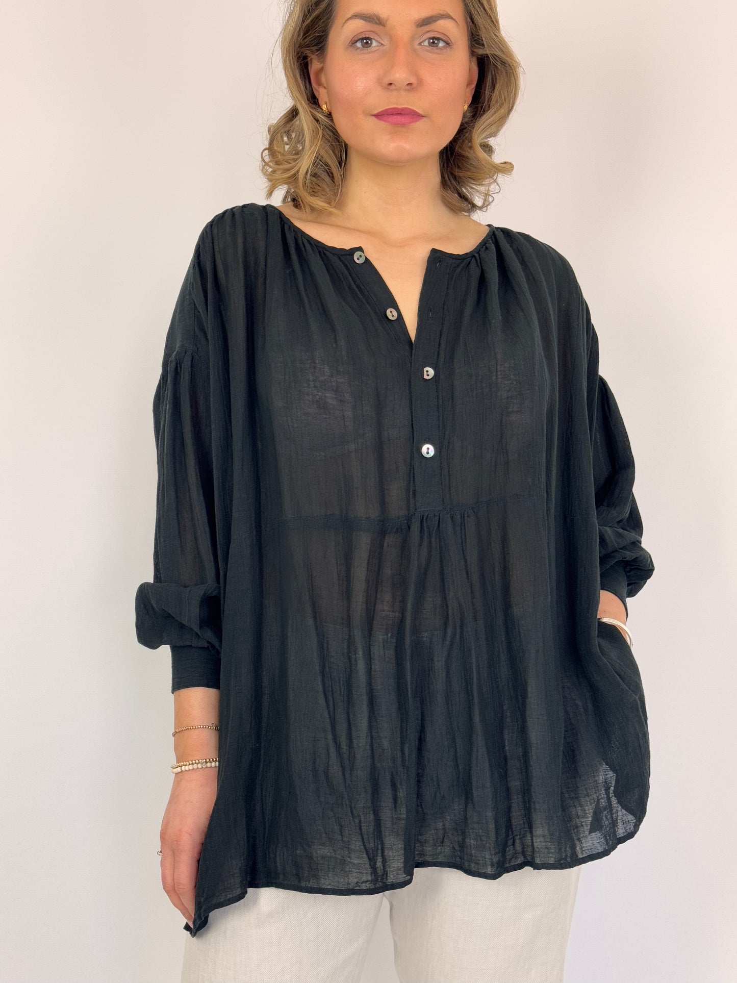 Pas De Calais 6630 Blouse Black