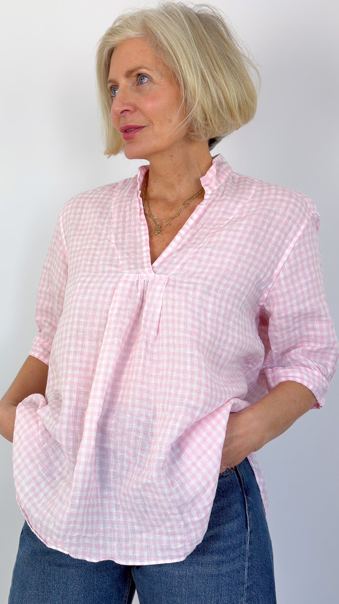 Bergfabel Vera Shirt Pink Check