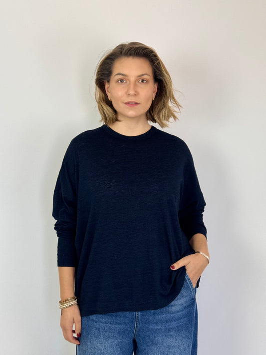 Ichi Antiquities 346 Jumper Navy