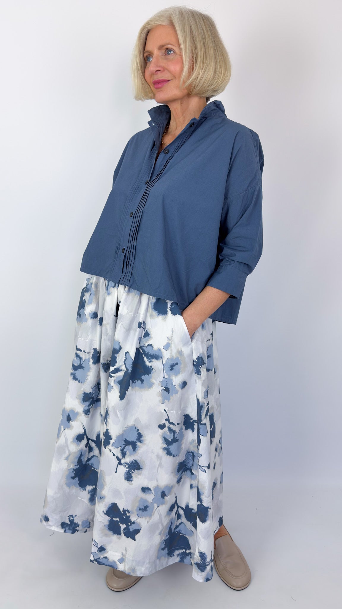 Bergfabel Claudia Shirt Blue