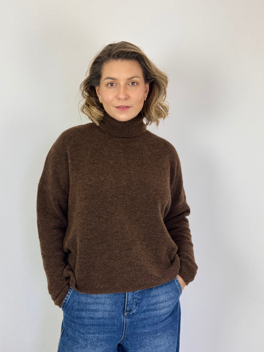 SibinLinnebjerg Maribel Jumper Brown