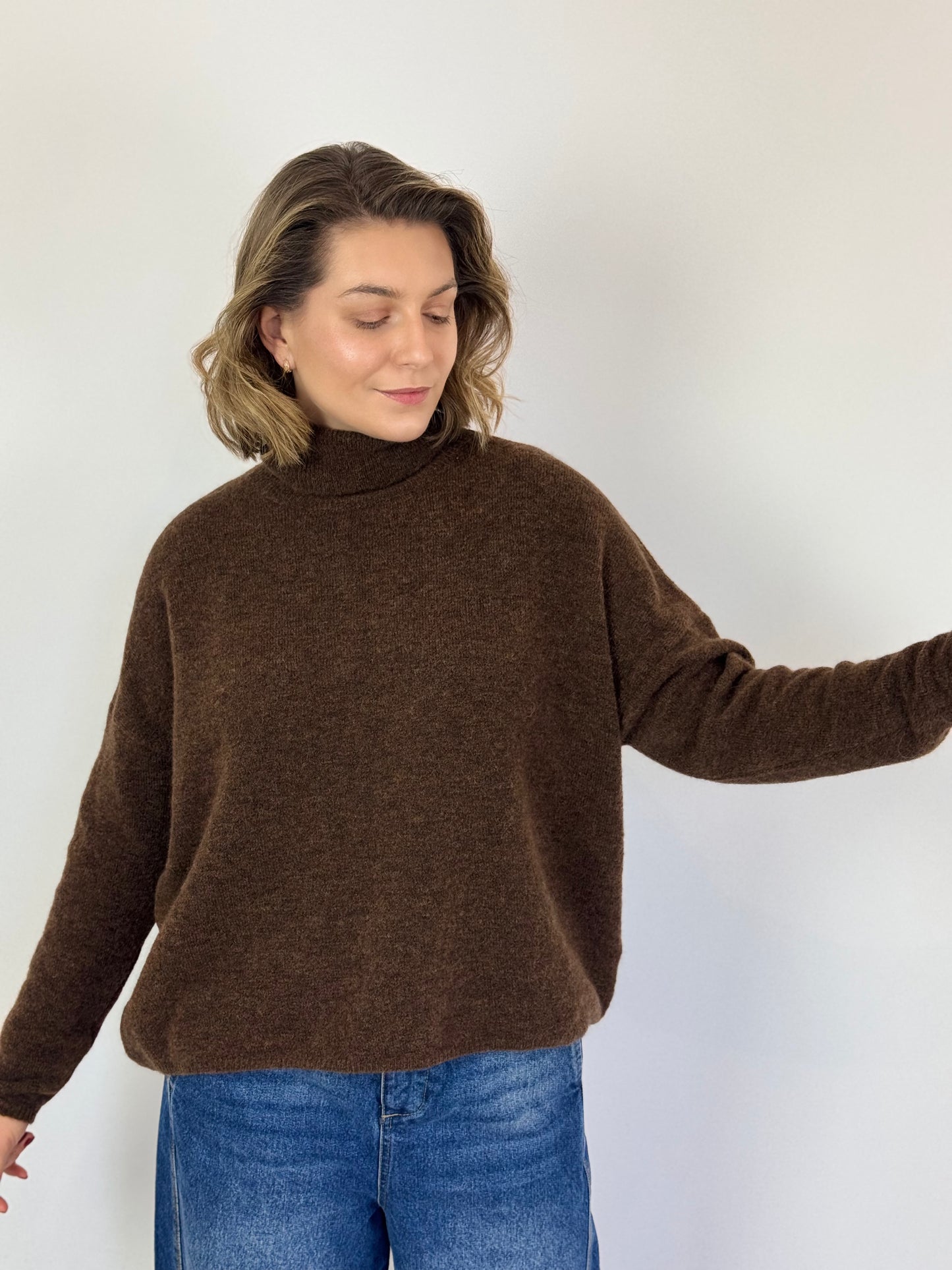 SibinLinnebjerg Maribel Jumper Brown