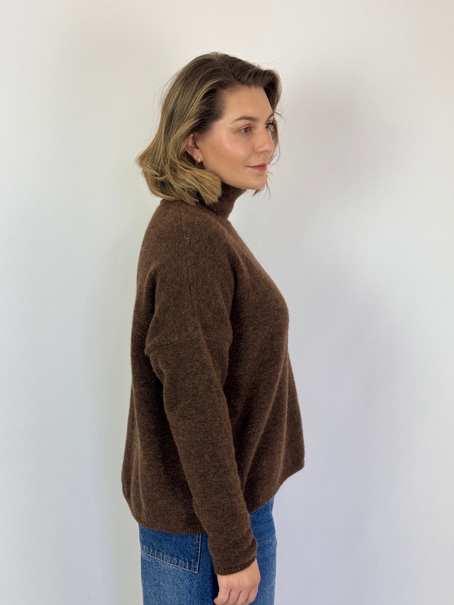 SibinLinnebjerg Maribel Jumper Brown