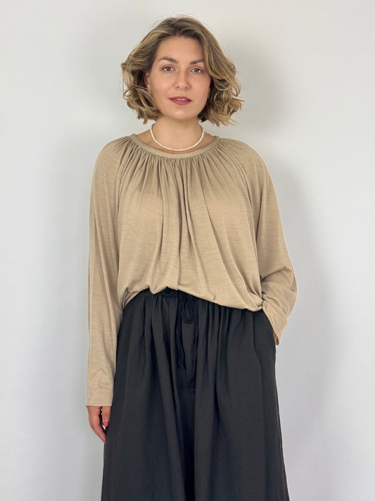Elsa Esturgie Oranda Blouse Beige