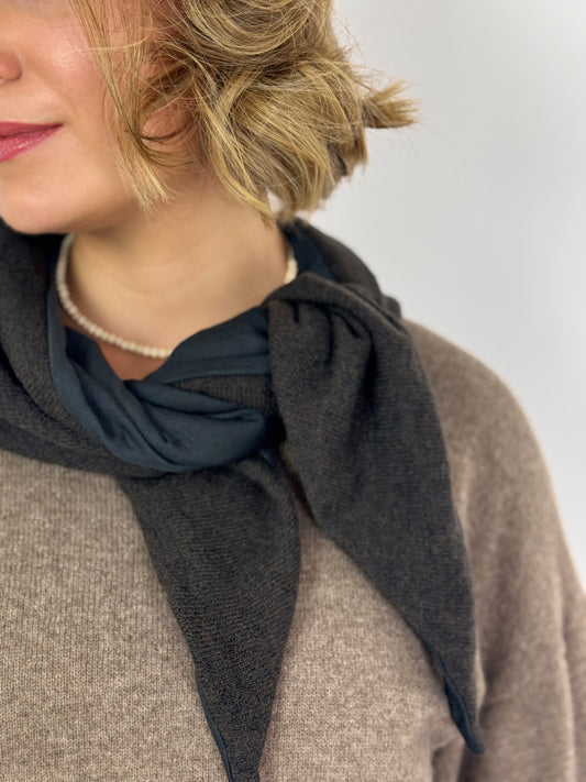 Elsa Esturgie Obole Scarf Brown