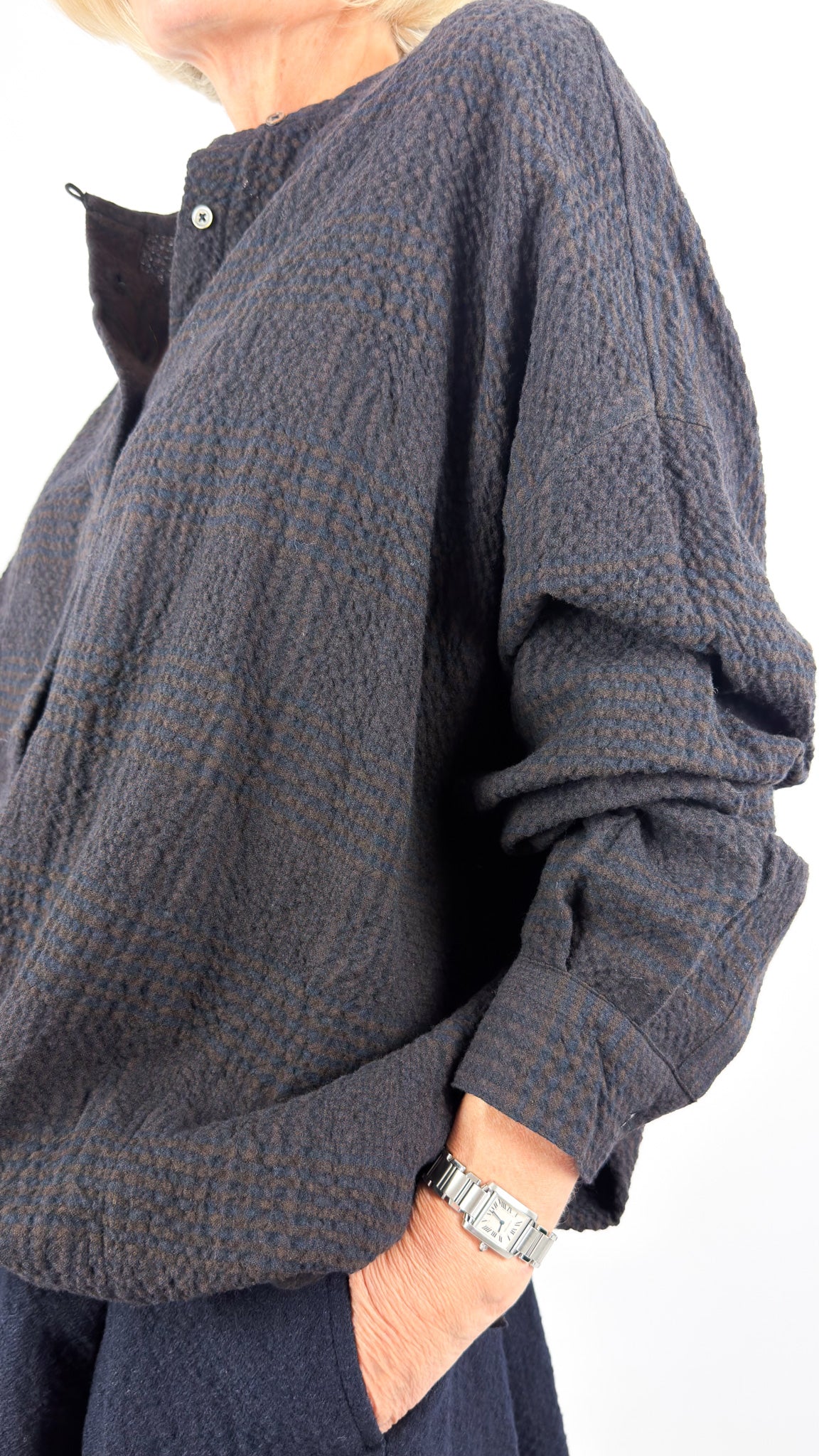 Kagure 107 Shirt Cardigan Check