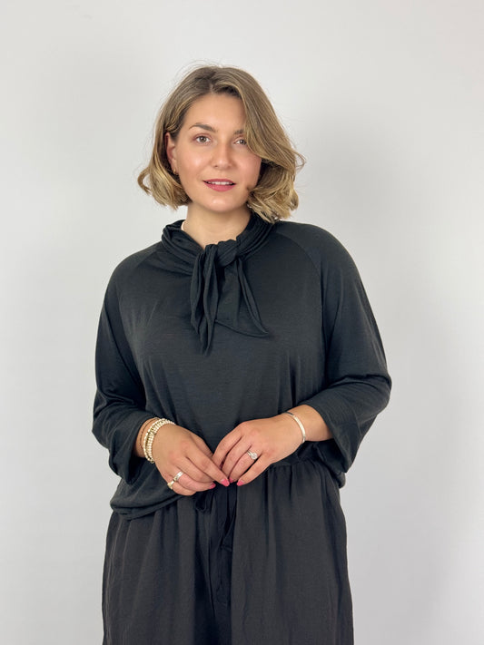 Elsa Esturgie Ombelle Blouse Carbon