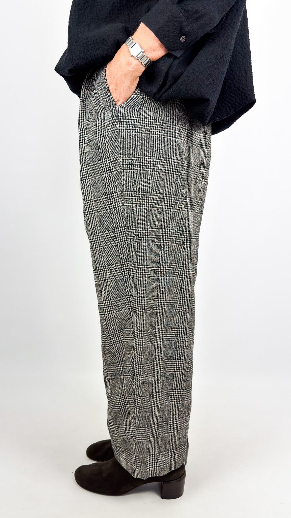 Kagure 102 Trousers Glen Plaid