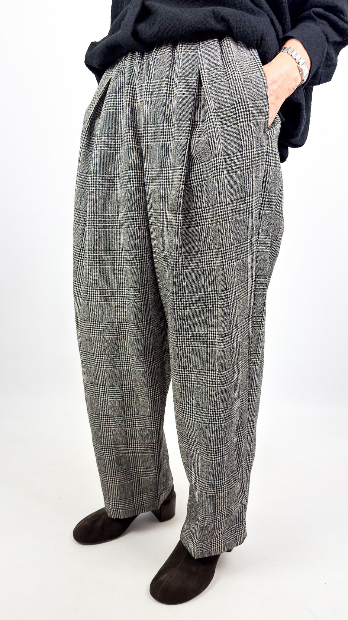 Kagure 102 Trousers Glen Plaid