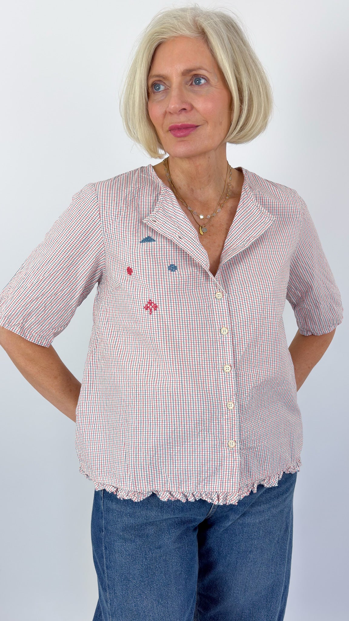 Ewa i Walla Rachelle Blouse Check