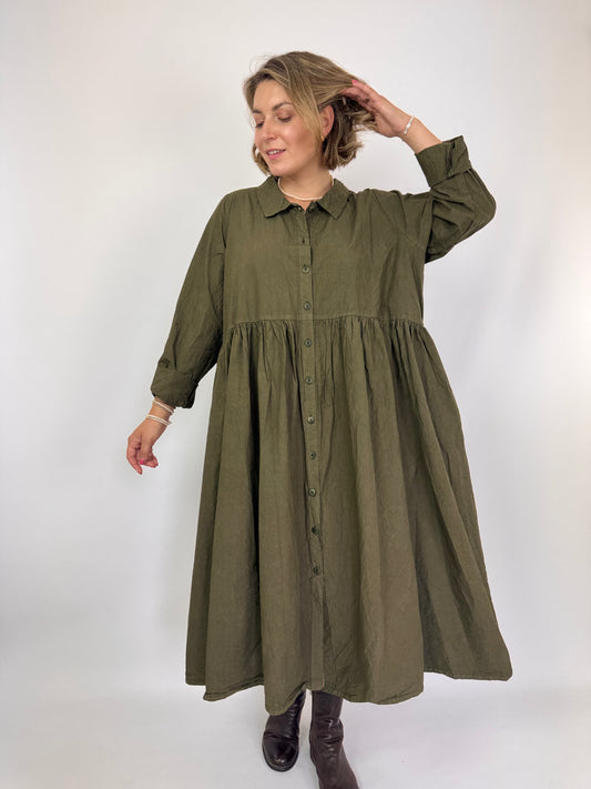 Privatsachen Brüllook Coat Dress Lorbeer