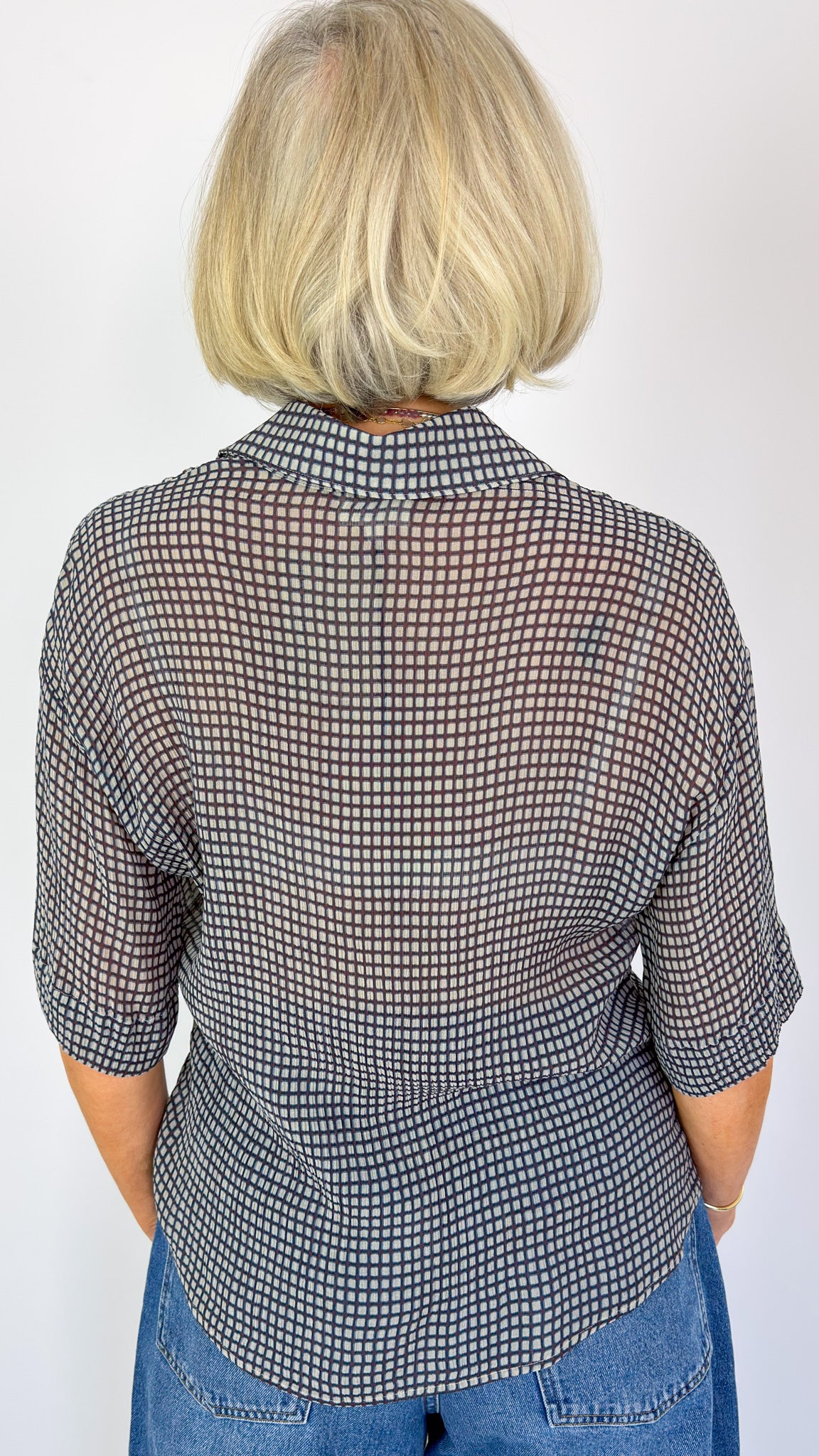 Diega Tifana Blouse Marine/Prune