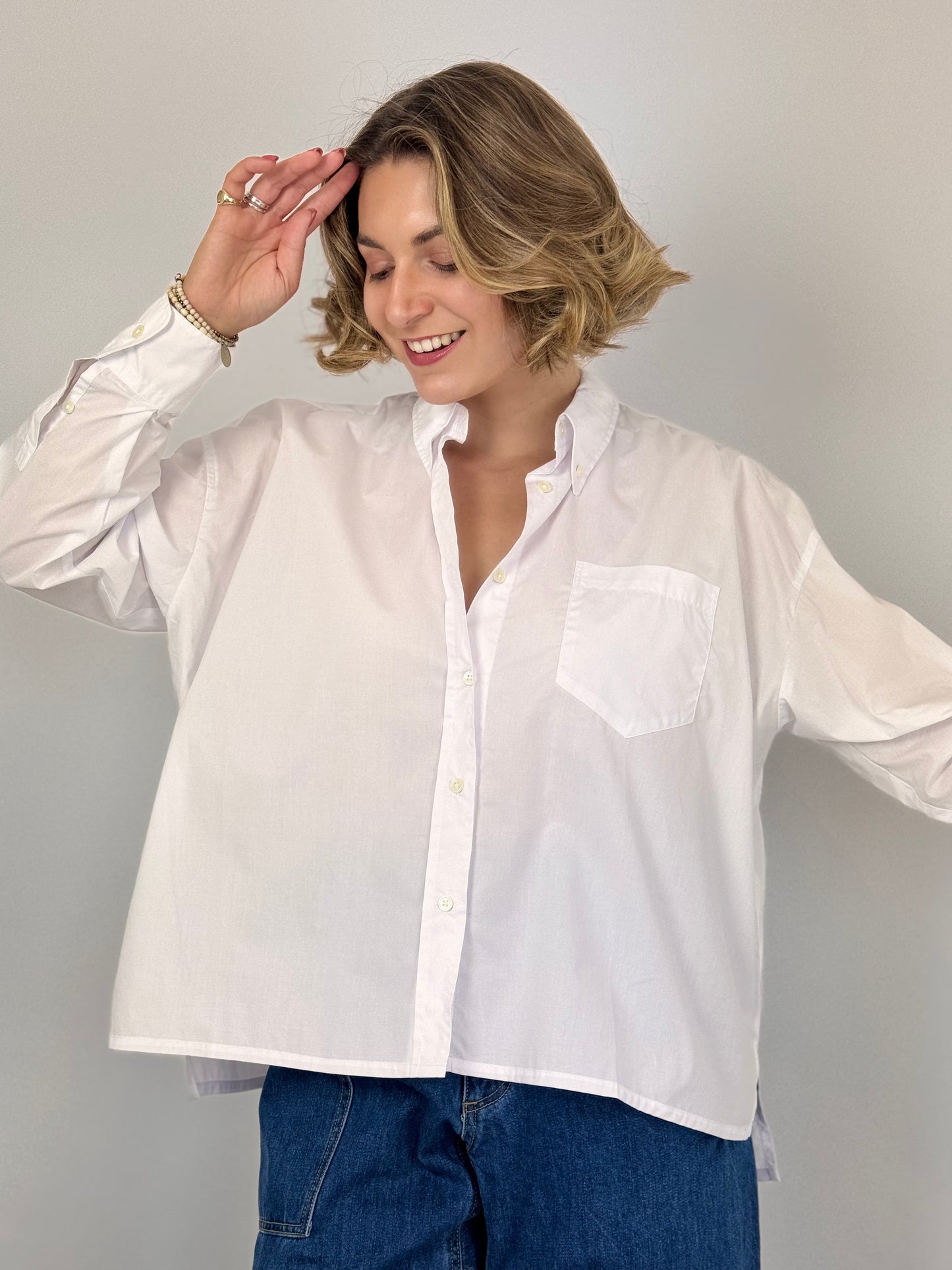 Vic & Bert Elizabeth Shirt White